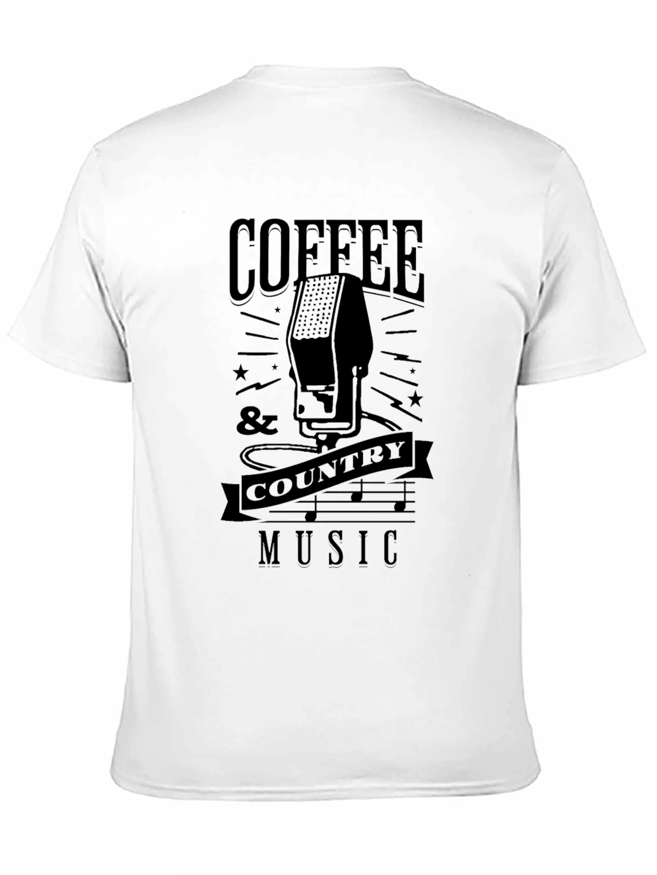 Coffee & Country Music Graphic T-Shirt