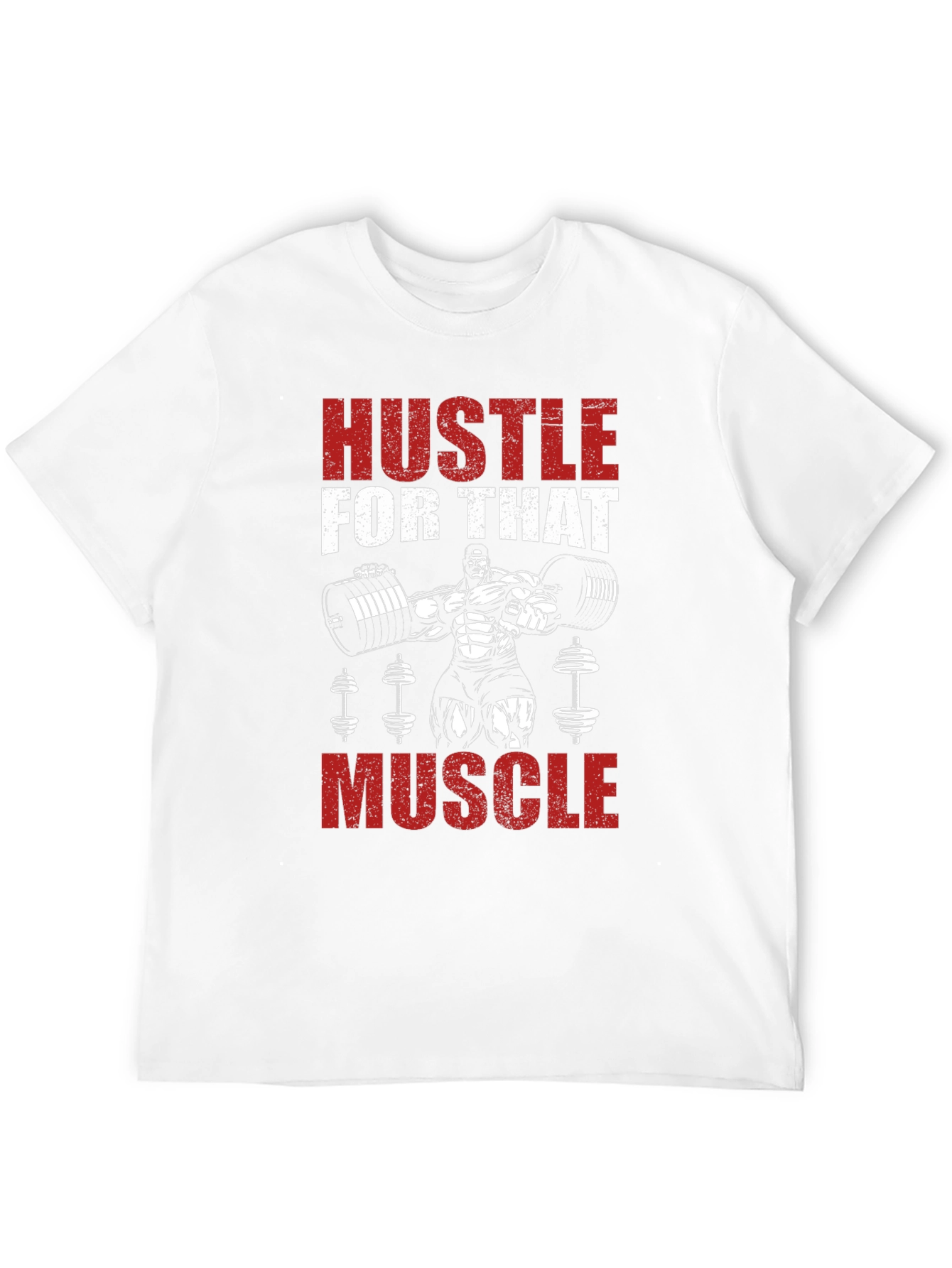 Hustle for That Muscle Black Graphic Tee