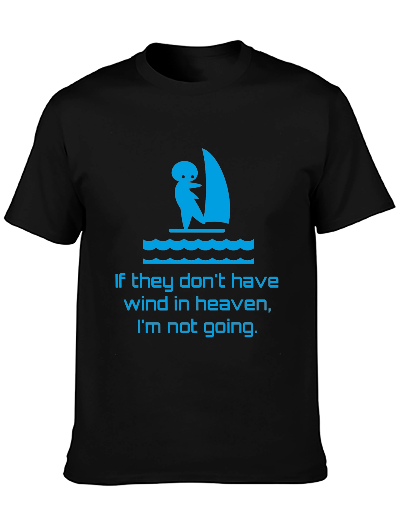 Heavenly Wind Surfing T-Shirt - Black