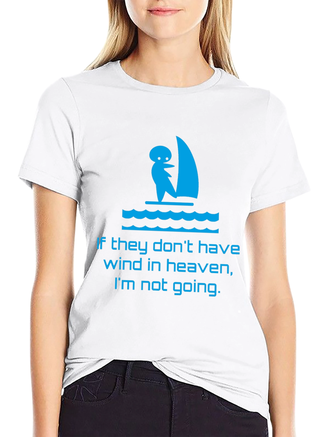 Heavenly Wind Surfing T-Shirt - Black