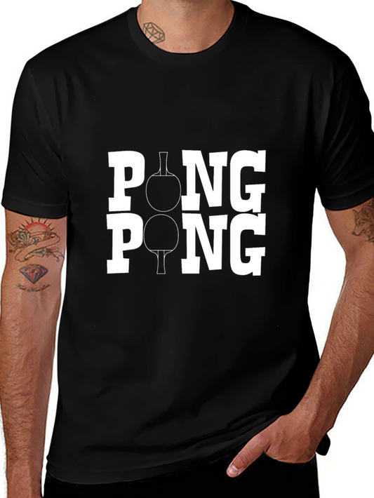 Ping Pong Graphic Tee - Table Tennis T-Shirt