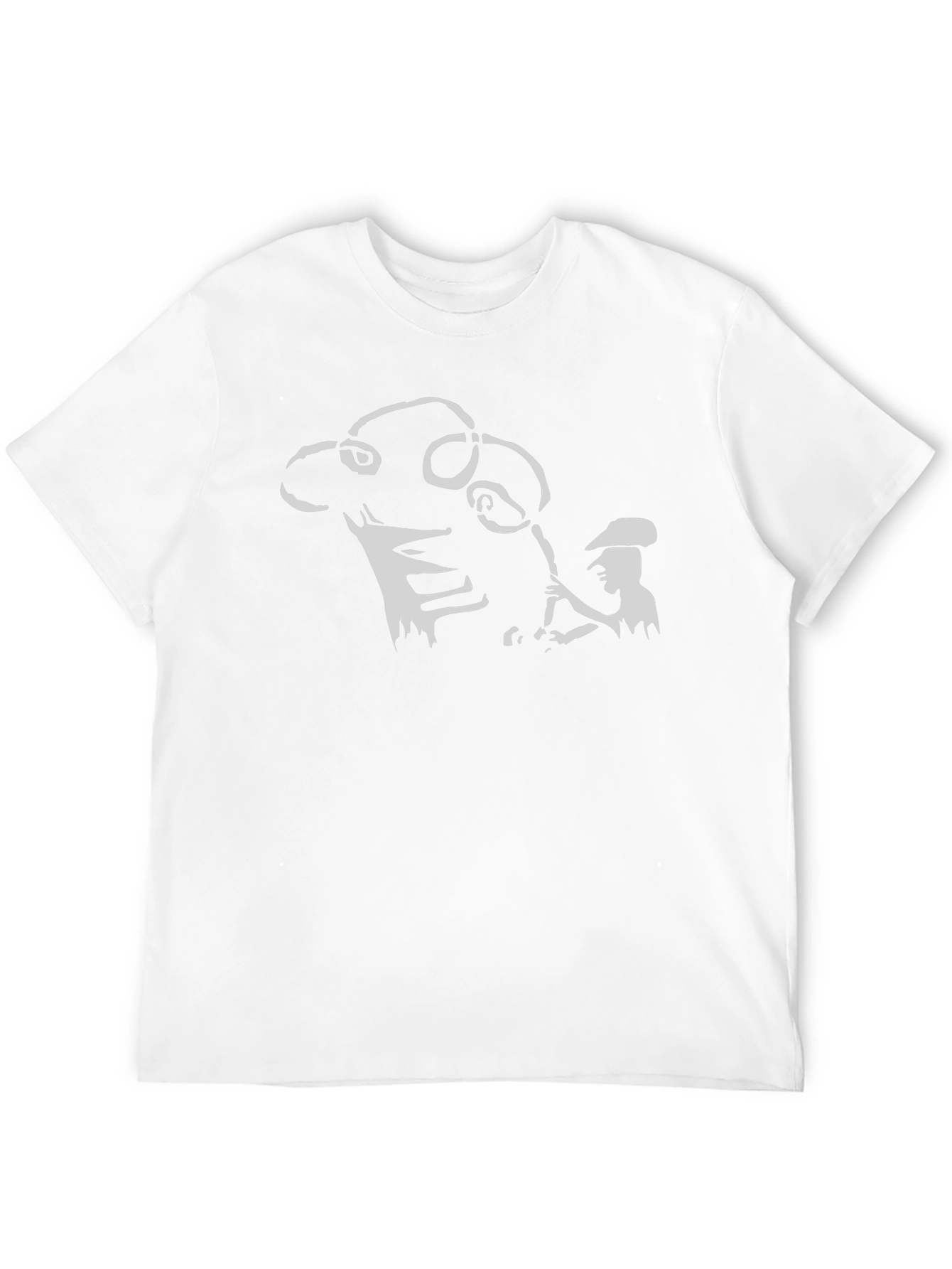 Silhouette Graphic Tee - Black Cotton Blend