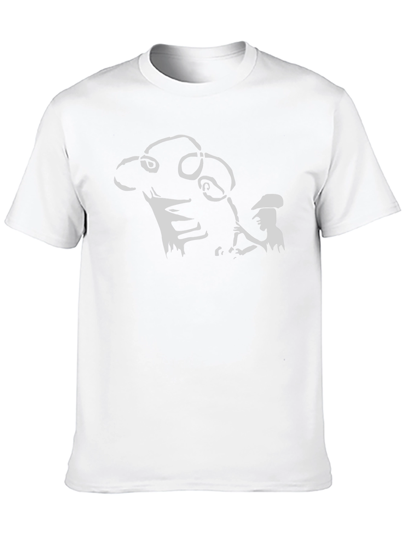 Silhouette Graphic Tee - Black Cotton Blend