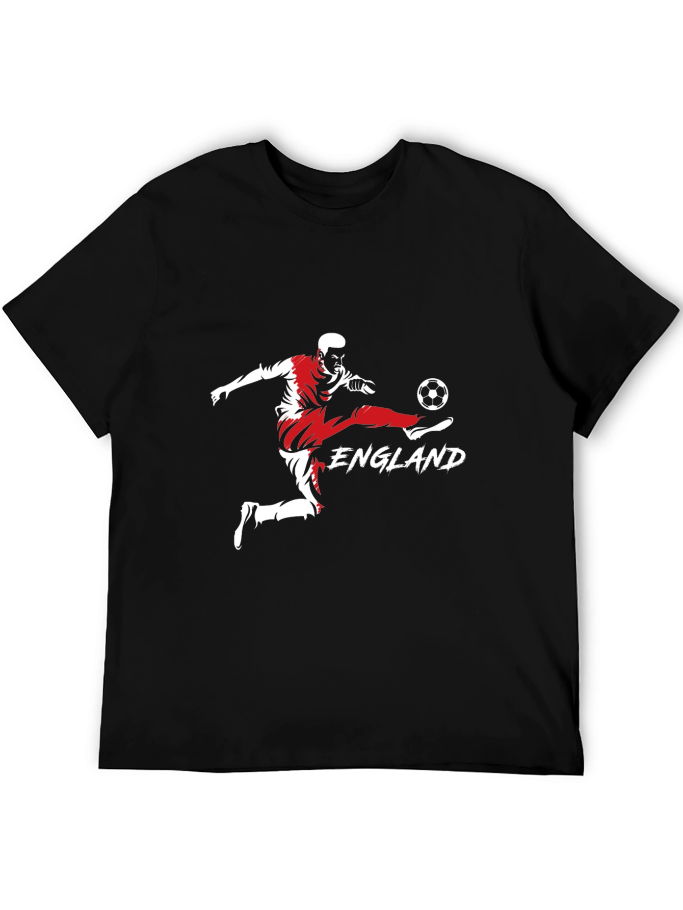 England Soccer Graphic Tee - Black