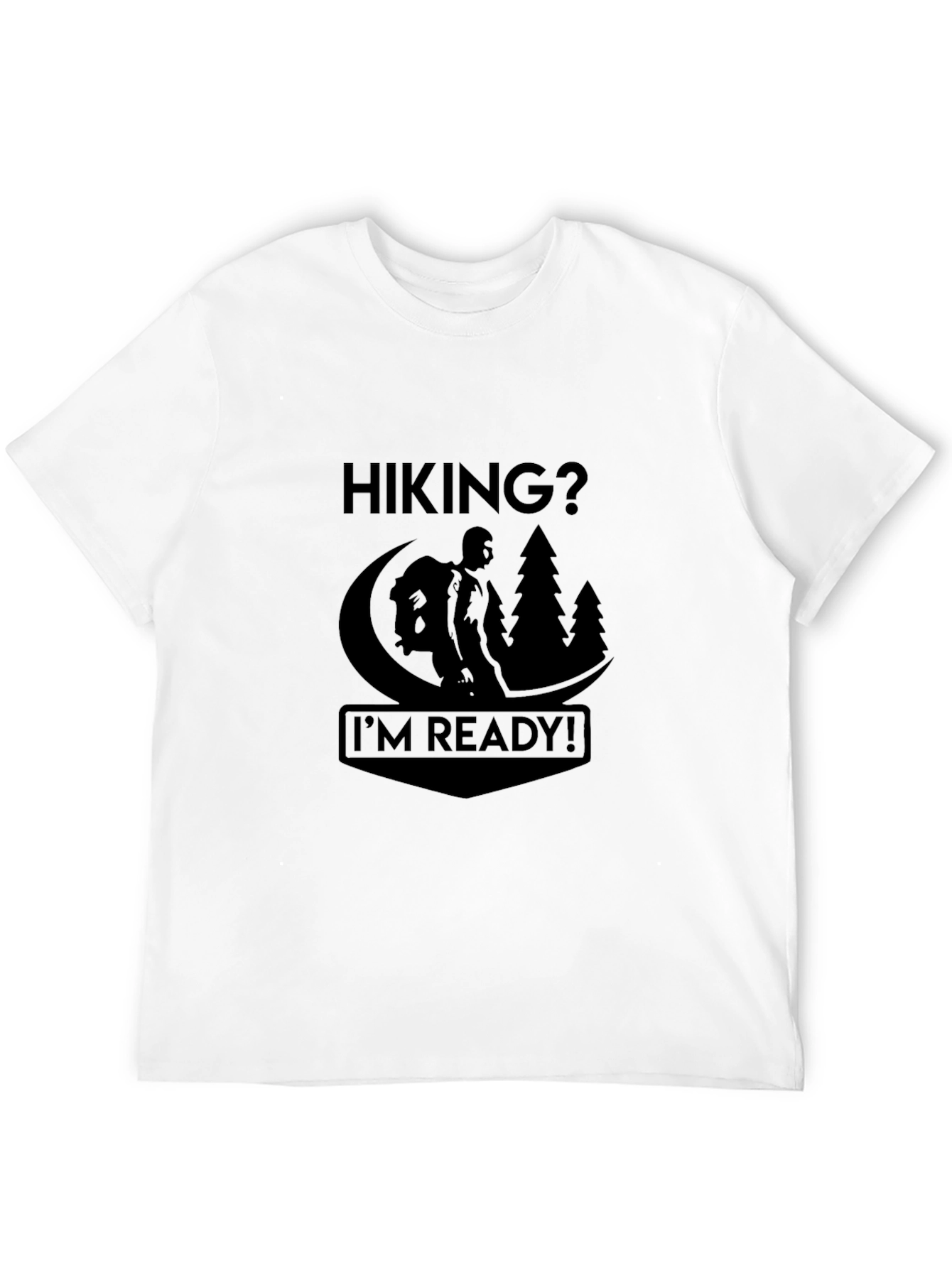 Hiking Ready Black T-Shirt