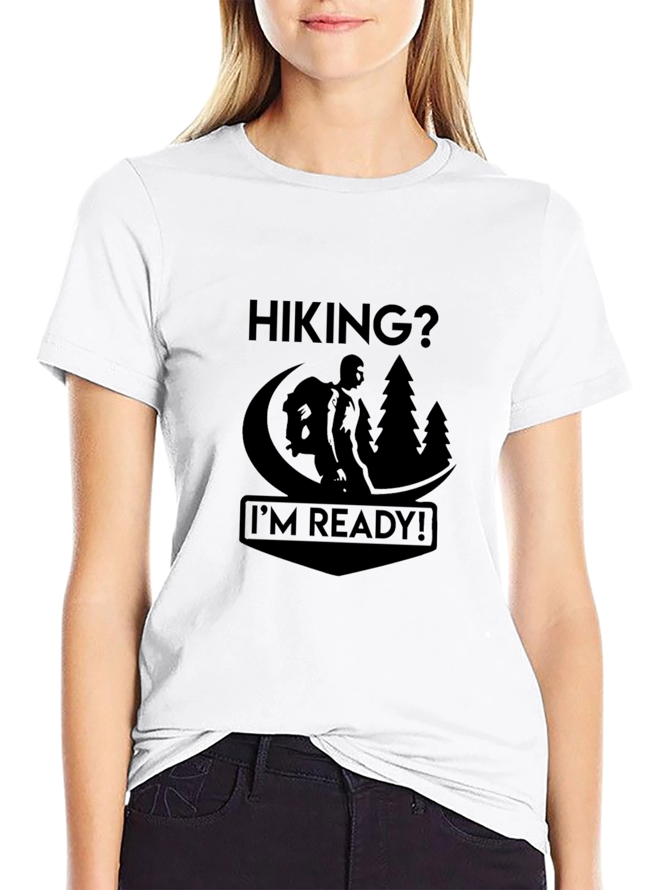 Hiking Ready Black T-Shirt
