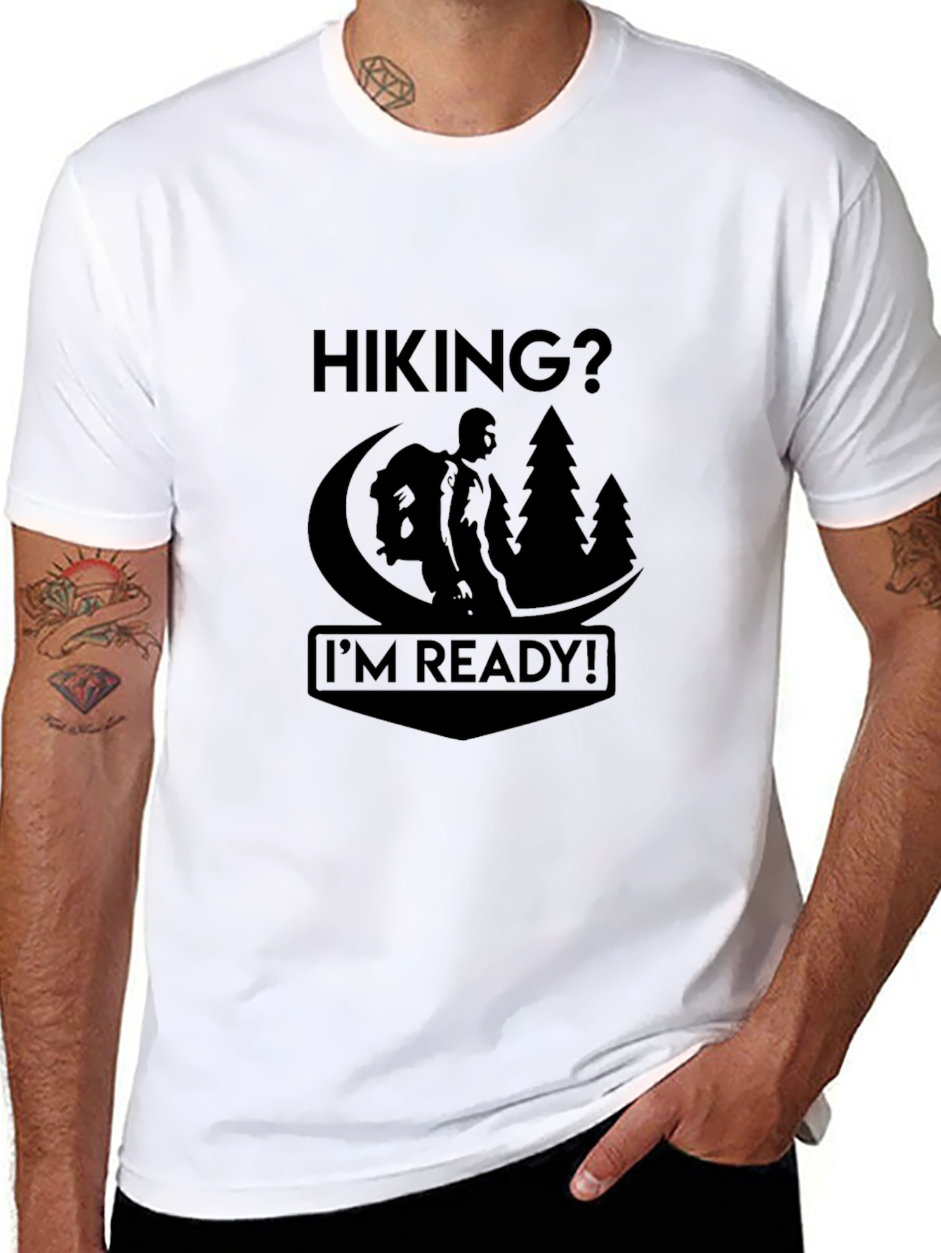 Hiking Ready Black T-Shirt