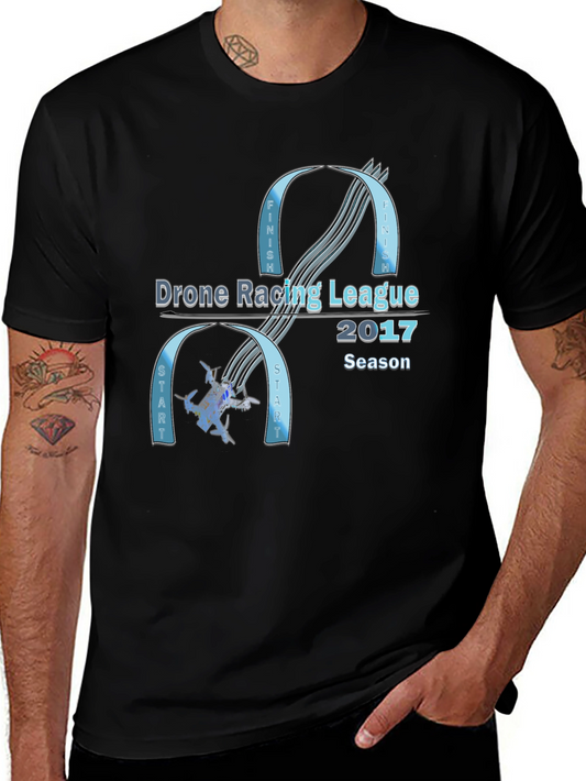 Drone Racing League 2017 Season Black T-Shirt