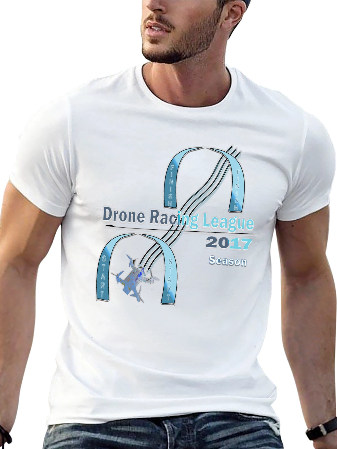 Drone Racing League 2017 Season Black T-Shirt