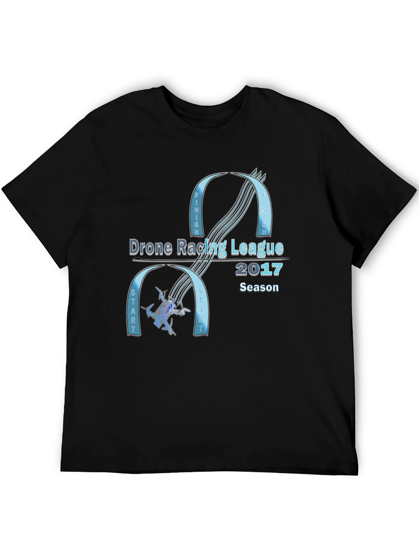Drone Racing League 2017 Season Black T-Shirt