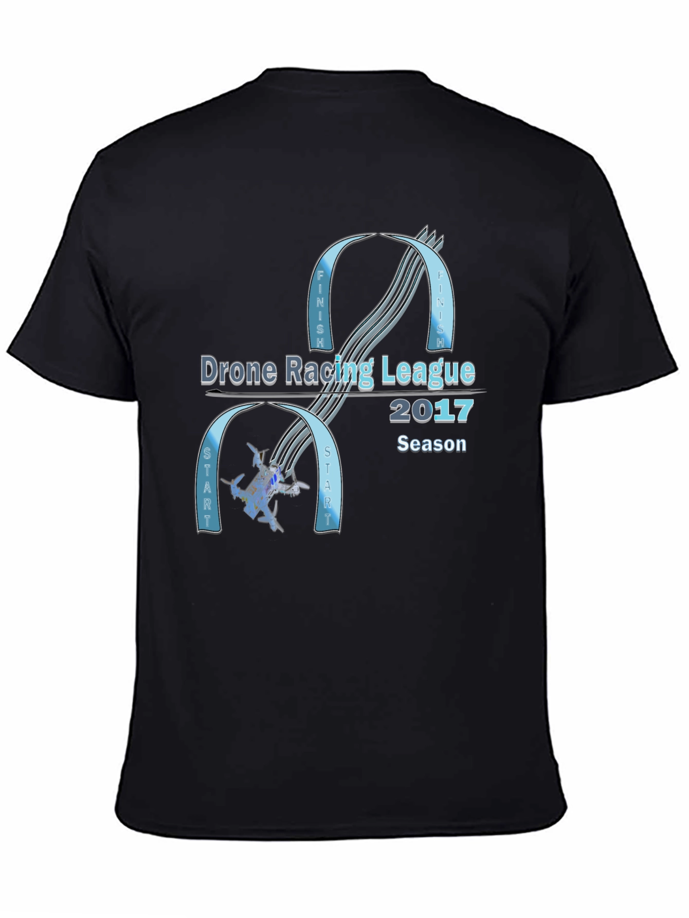 Drone Racing League 2017 Season Black T-Shirt