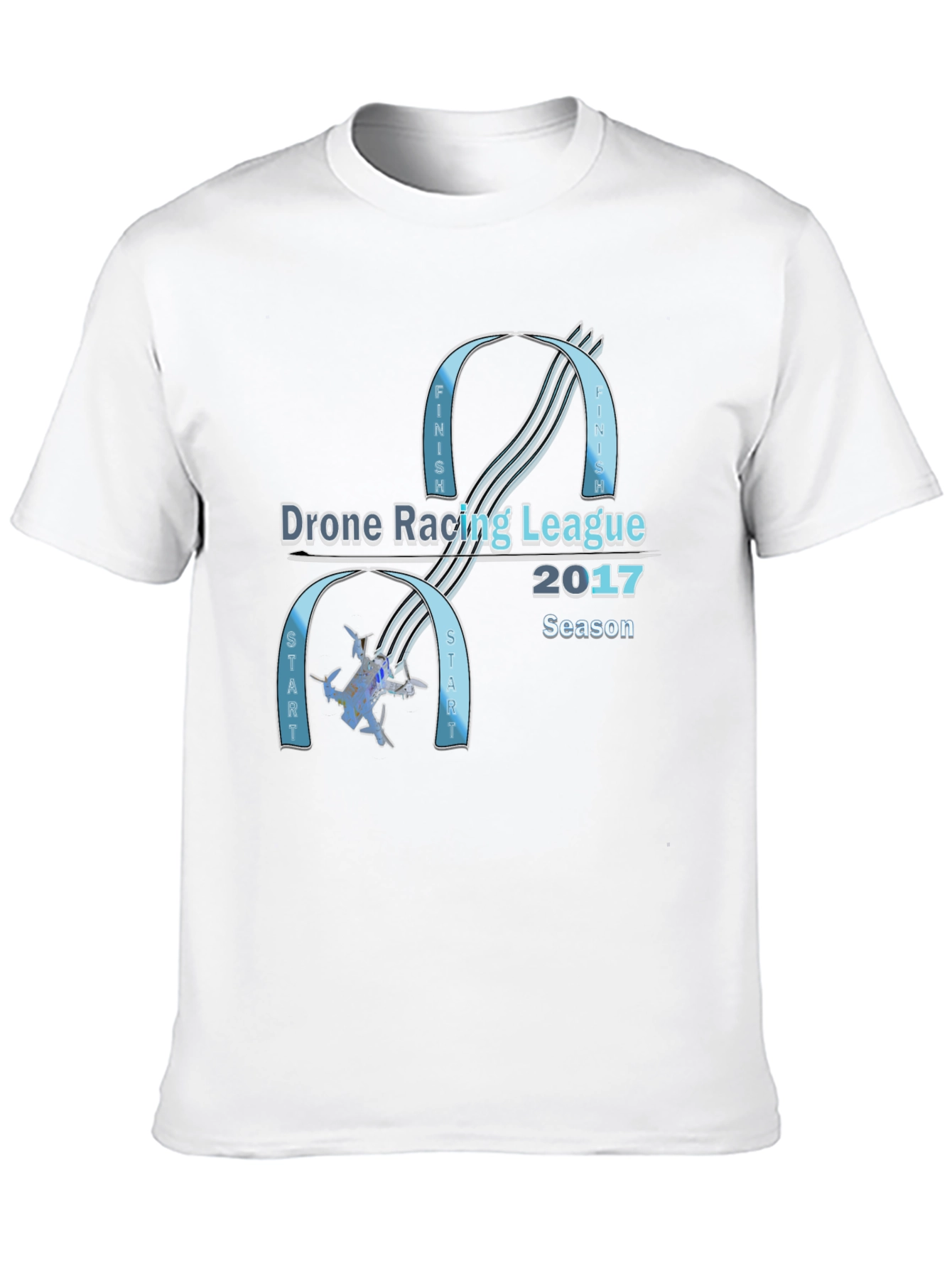 Drone Racing League 2017 Season Black T-Shirt