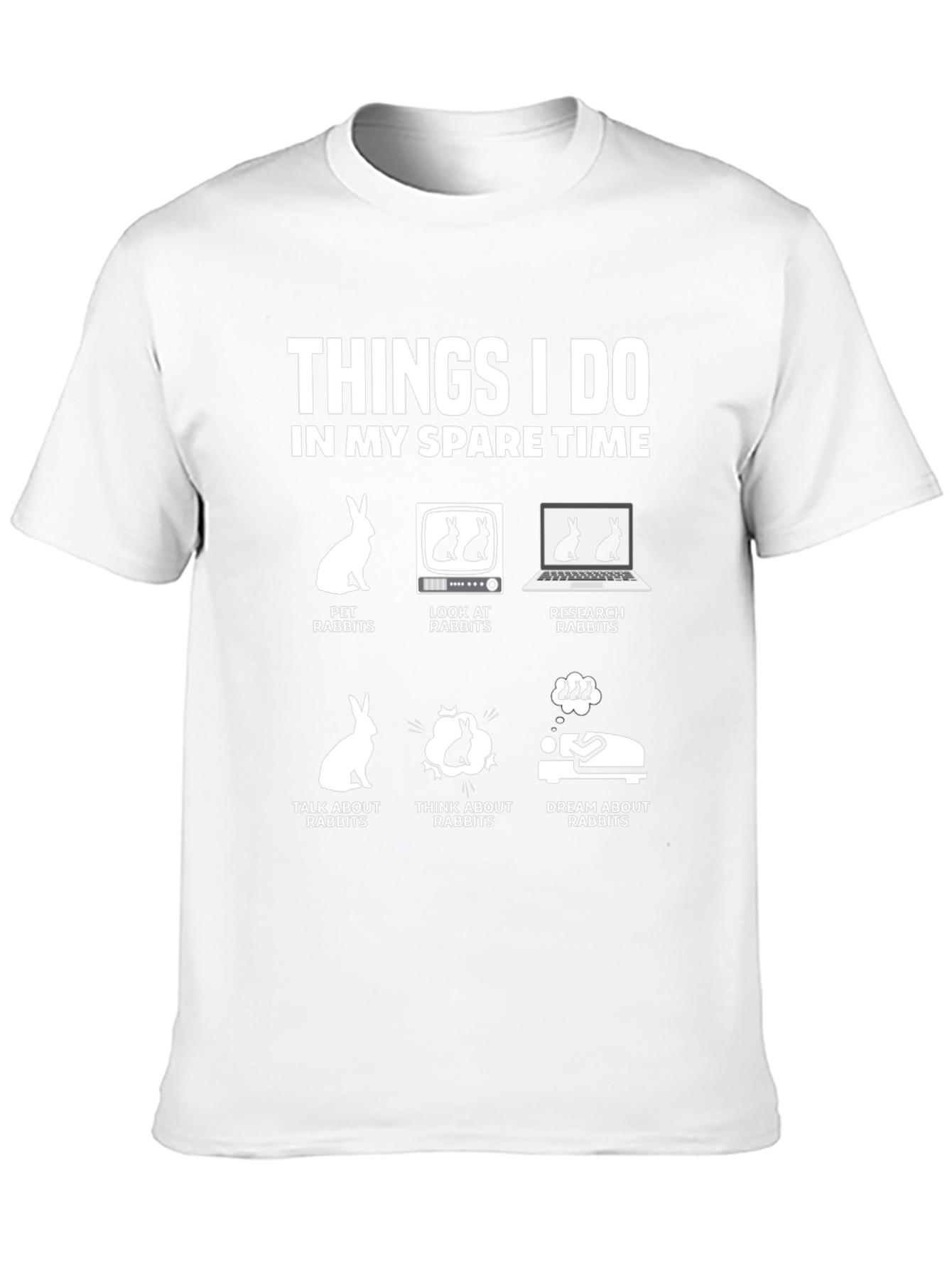Rabbit Lover T-Shirt - Spare Time Hobby Tee