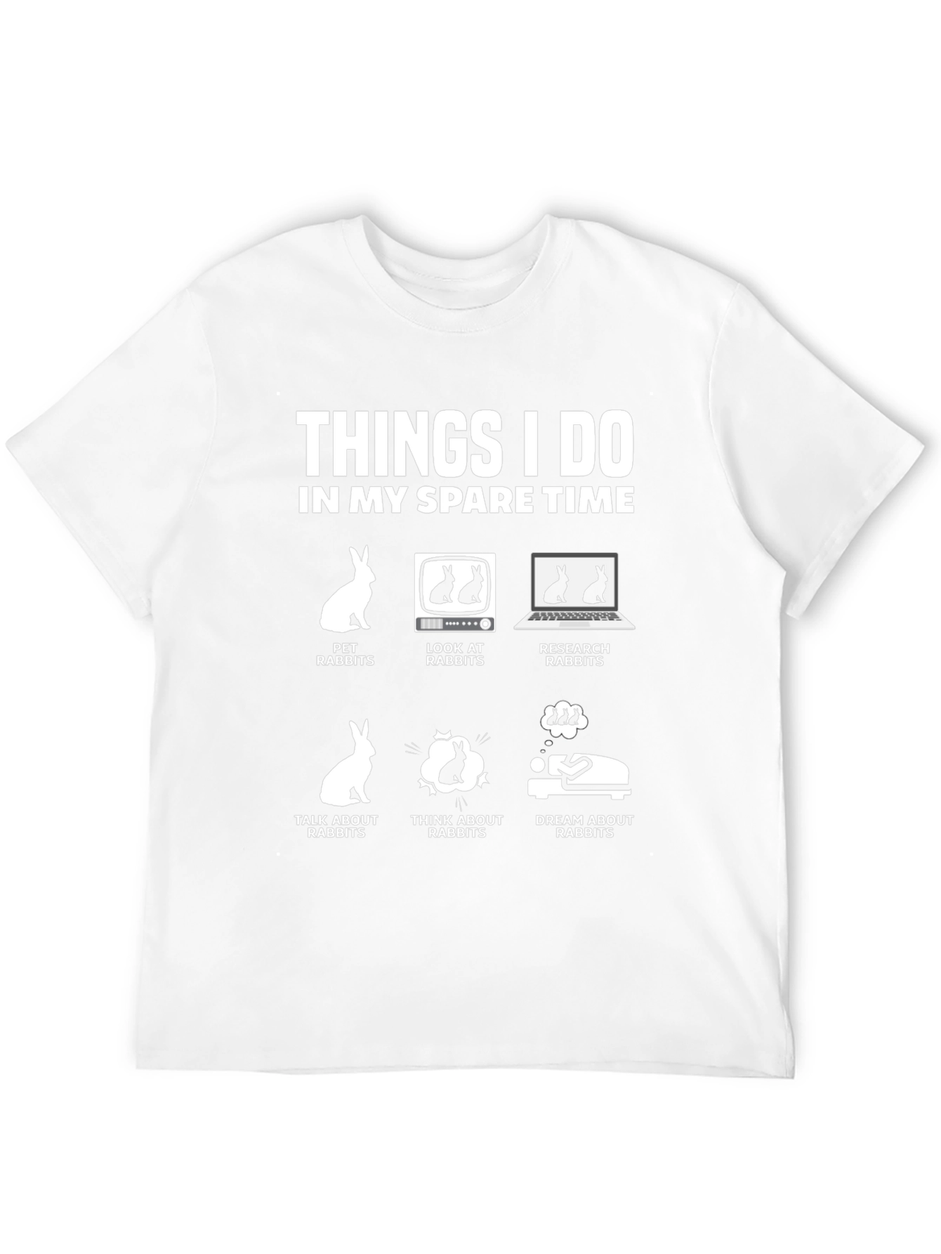 Rabbit Lover T-Shirt - Spare Time Hobby Tee