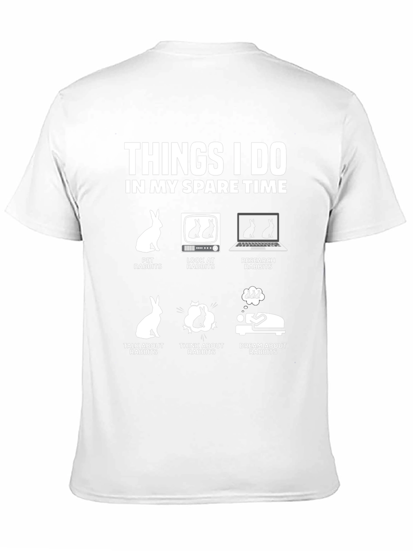 Rabbit Lover T-Shirt - Spare Time Hobby Tee