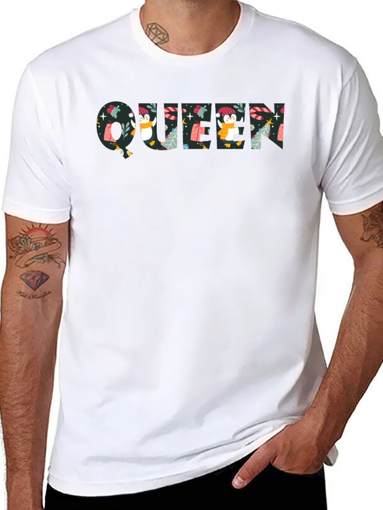 Queen Penguin Christmas T-Shirt