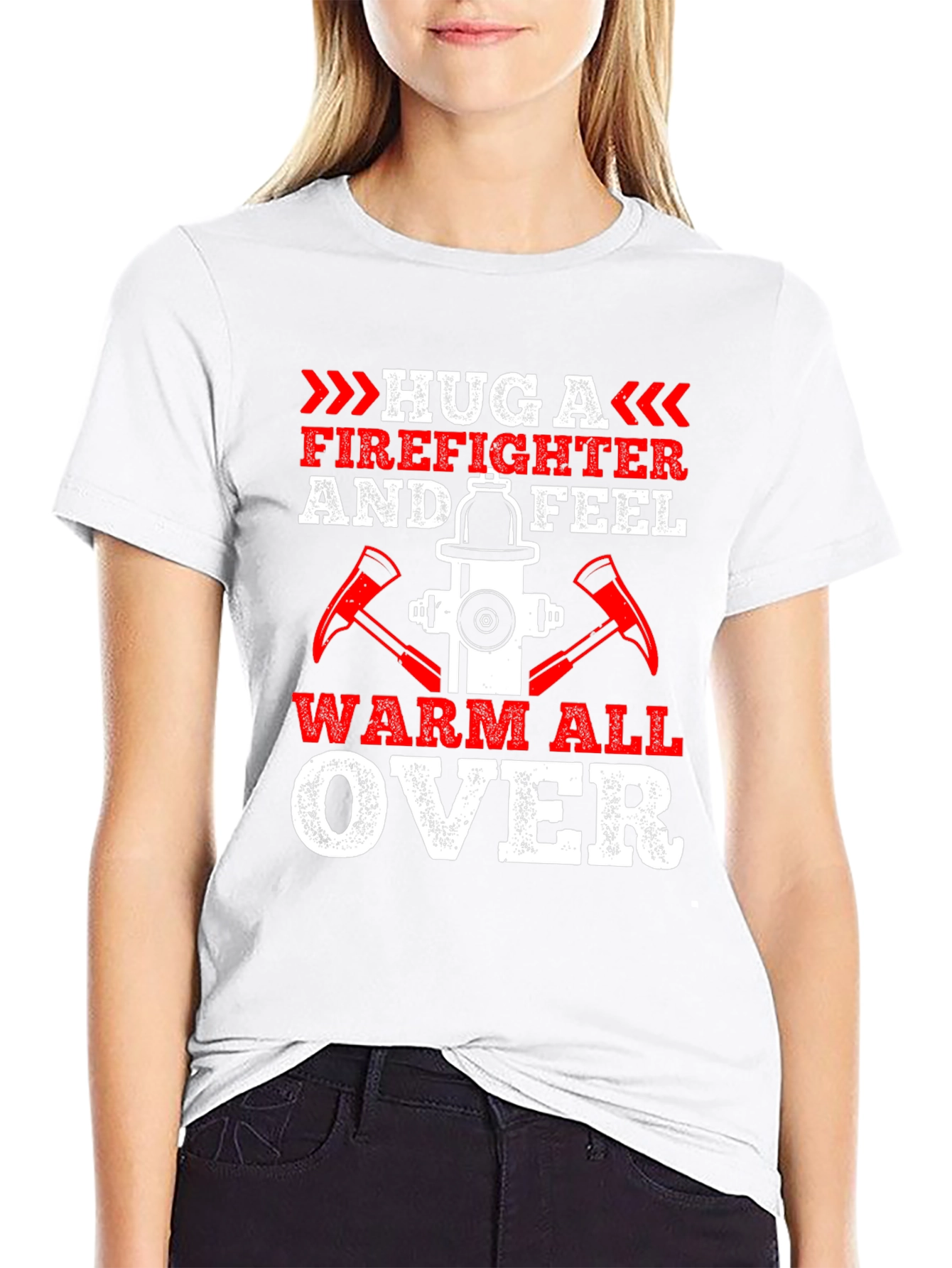 Hug a Firefighter Graphic Tee