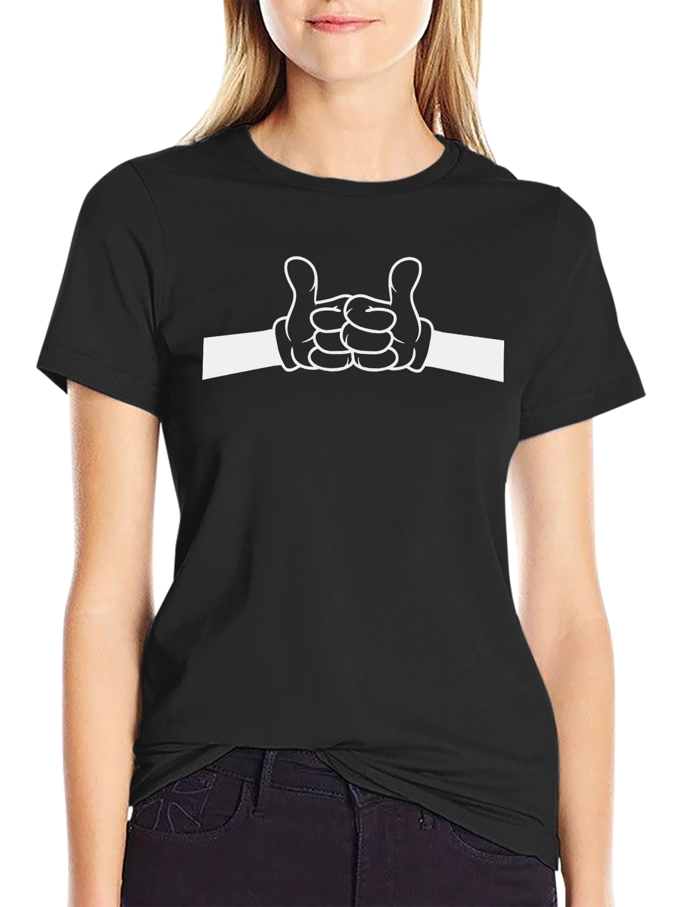 Rock On Graphic Tee - Black Cotton Casual Shirt