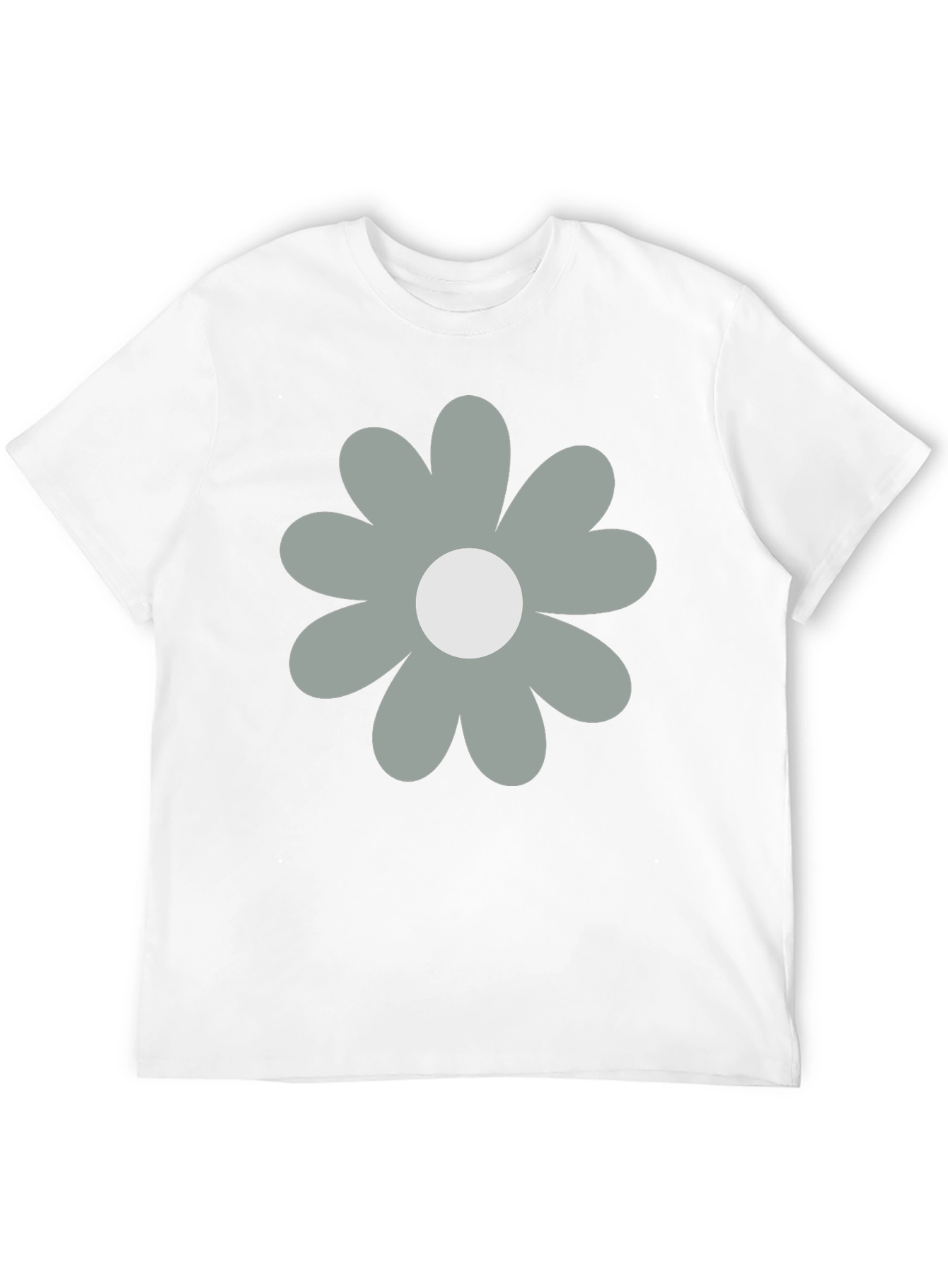 Retro Flower Graphic Black T-Shirt