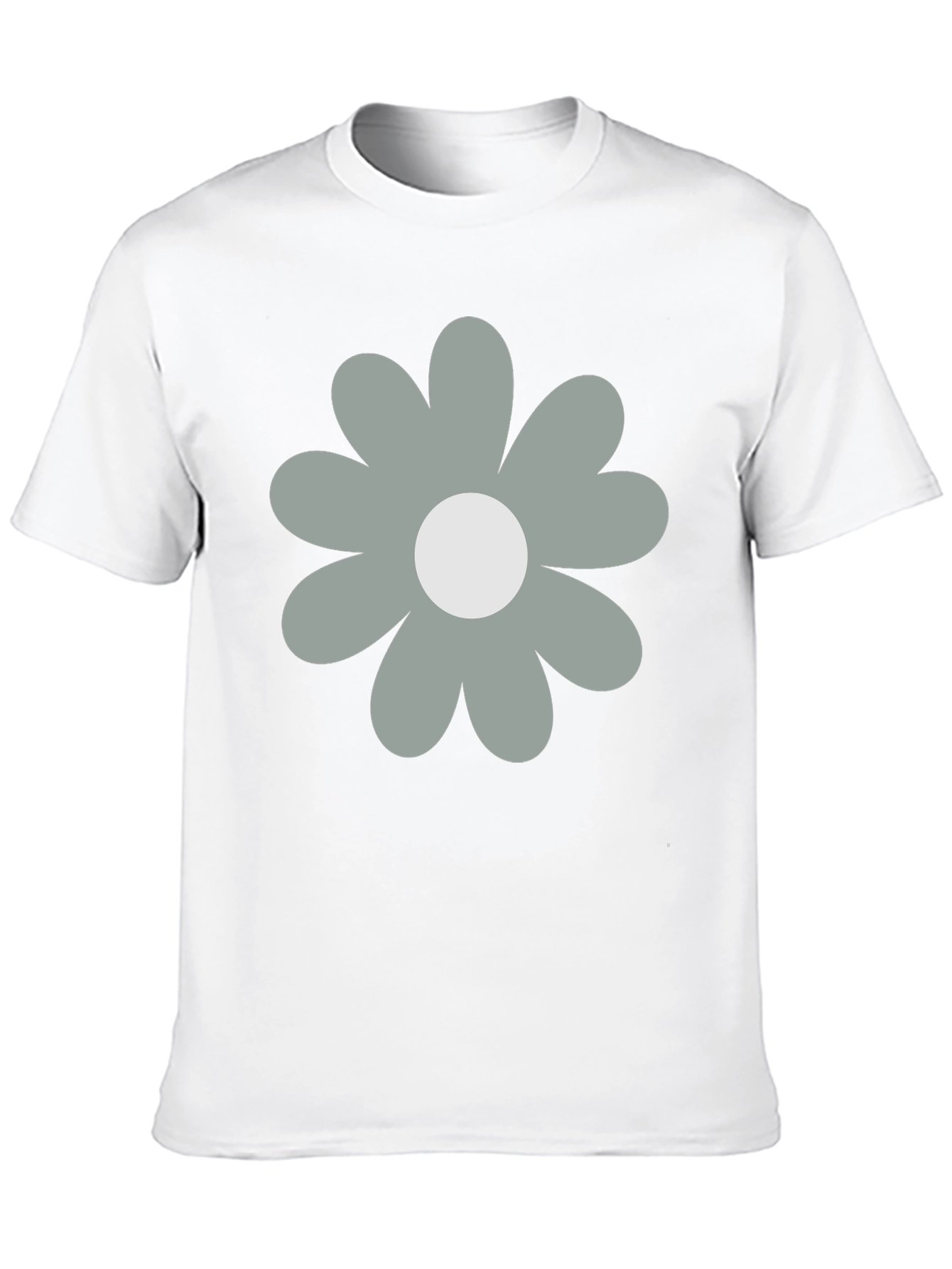 Retro Flower Graphic Black T-Shirt