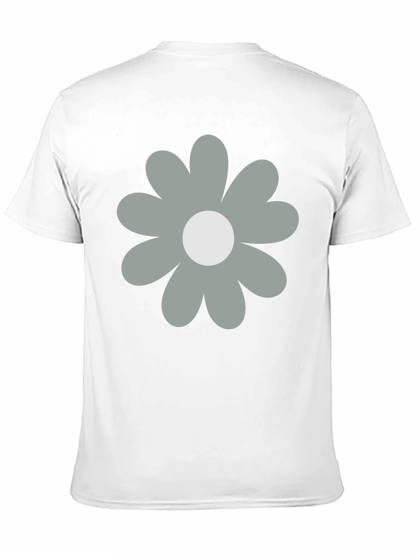 Retro Flower Graphic Black T-Shirt