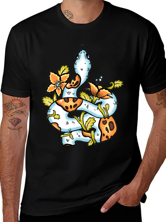 Snake & Floral T-Shirt