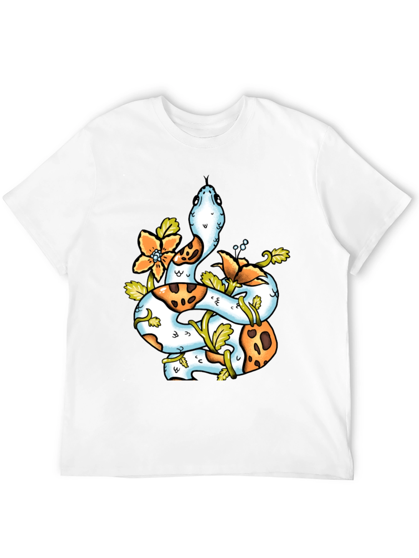Snake & Floral T-Shirt