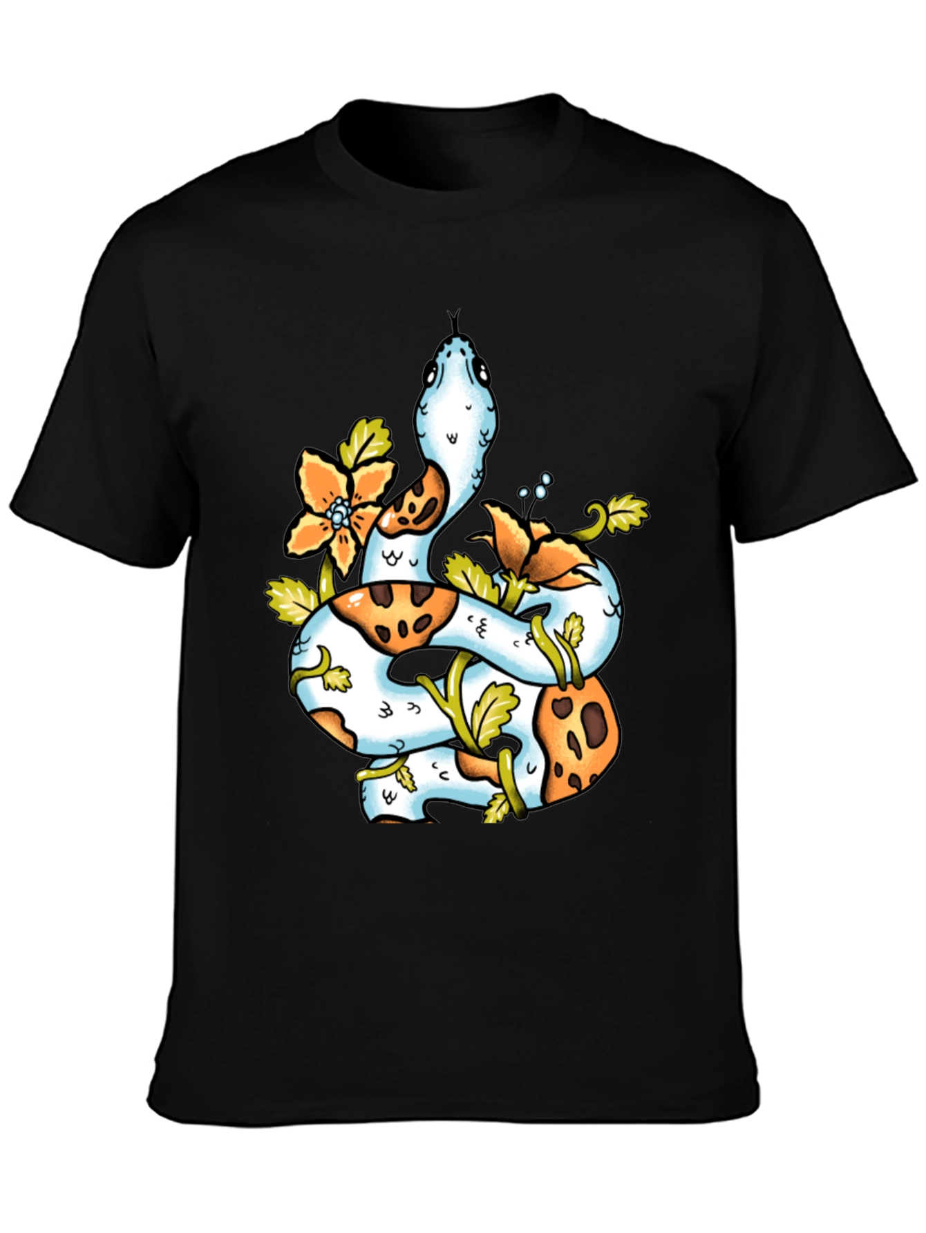 Snake & Floral T-Shirt