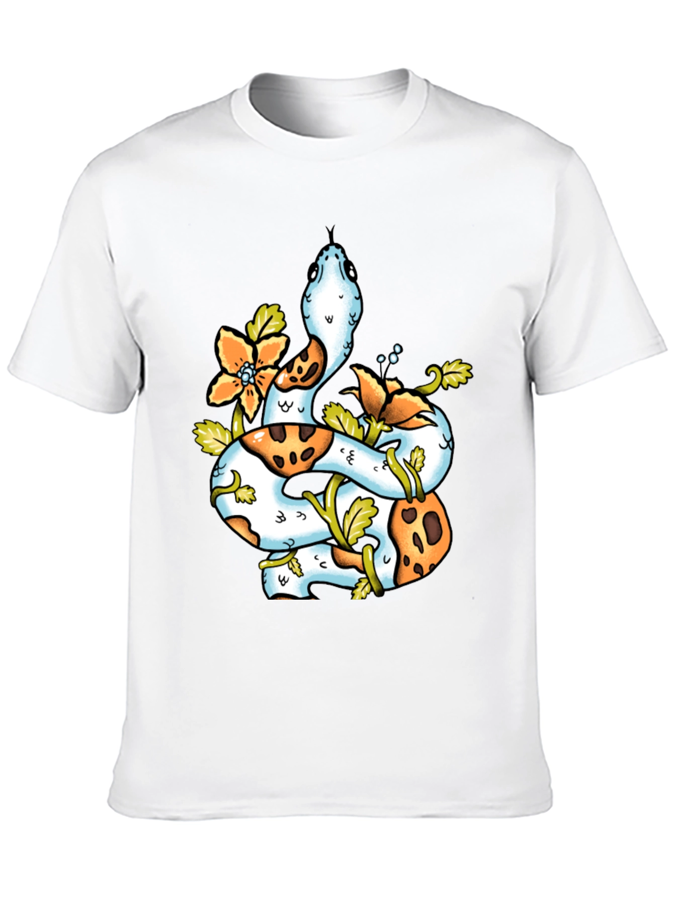 Snake & Floral T-Shirt