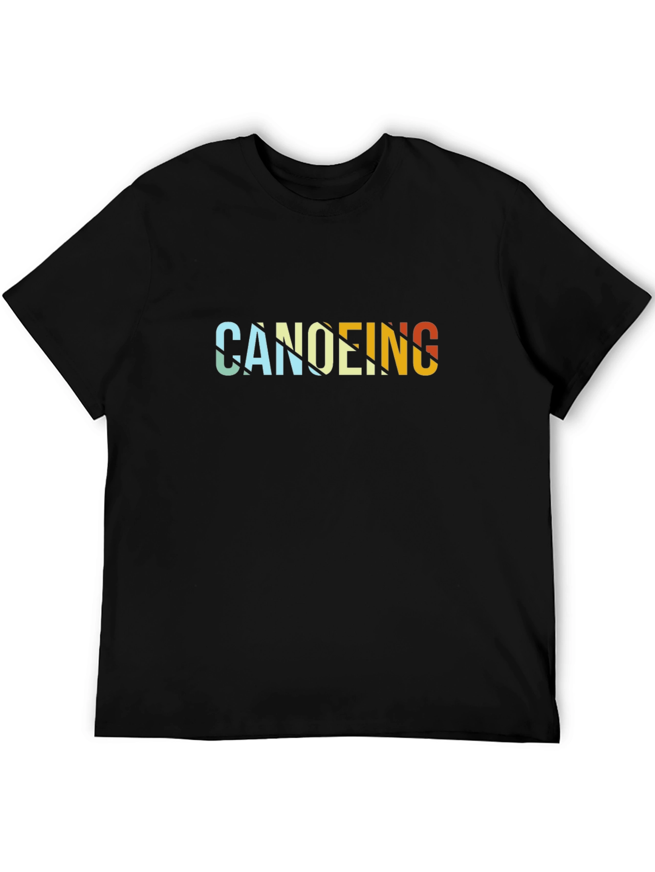 Canoeing Retro Style Graphic T-Shirt