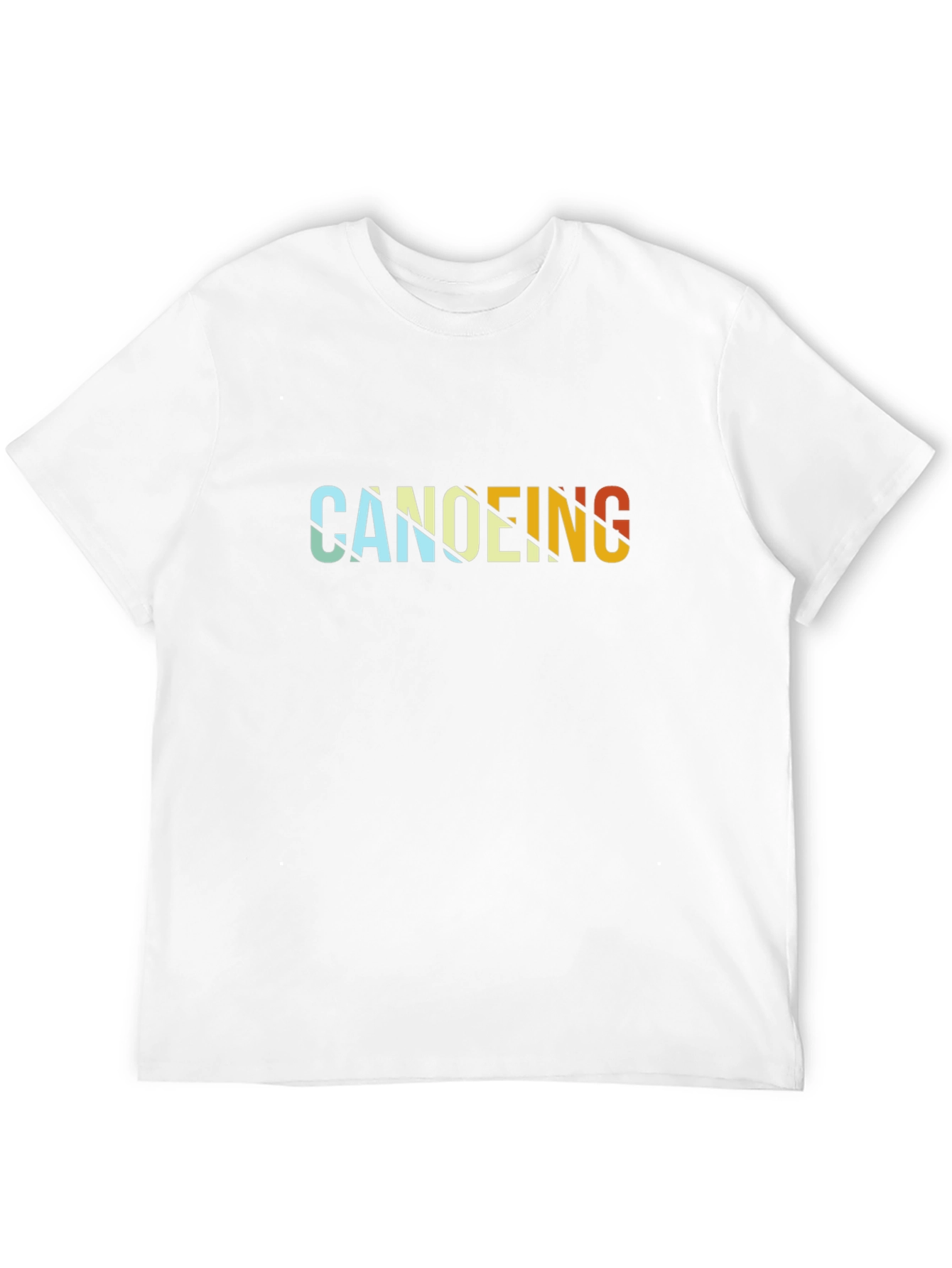 Canoeing Retro Style Graphic T-Shirt