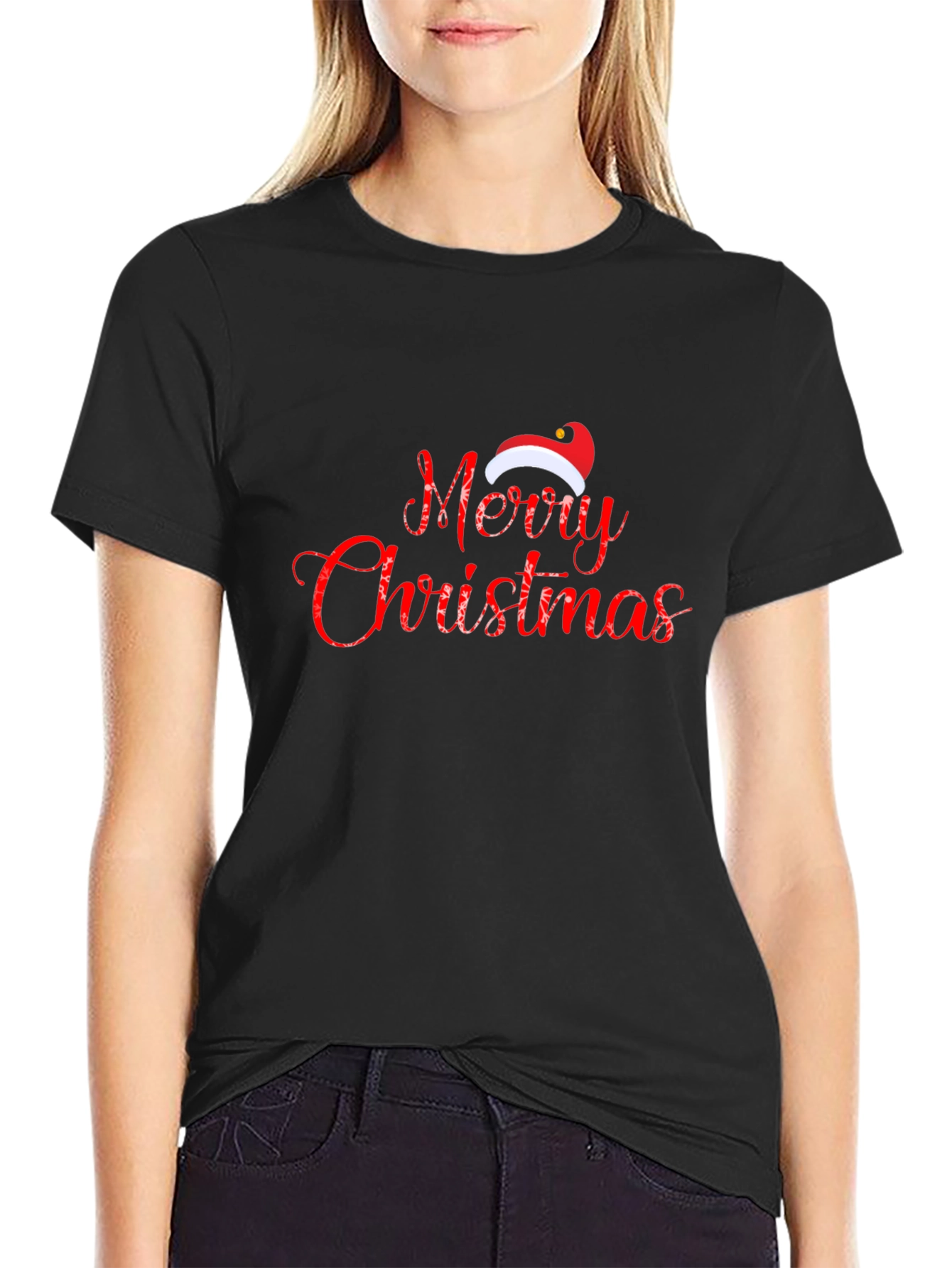 Festive Merry Christmas Graphic Tee
