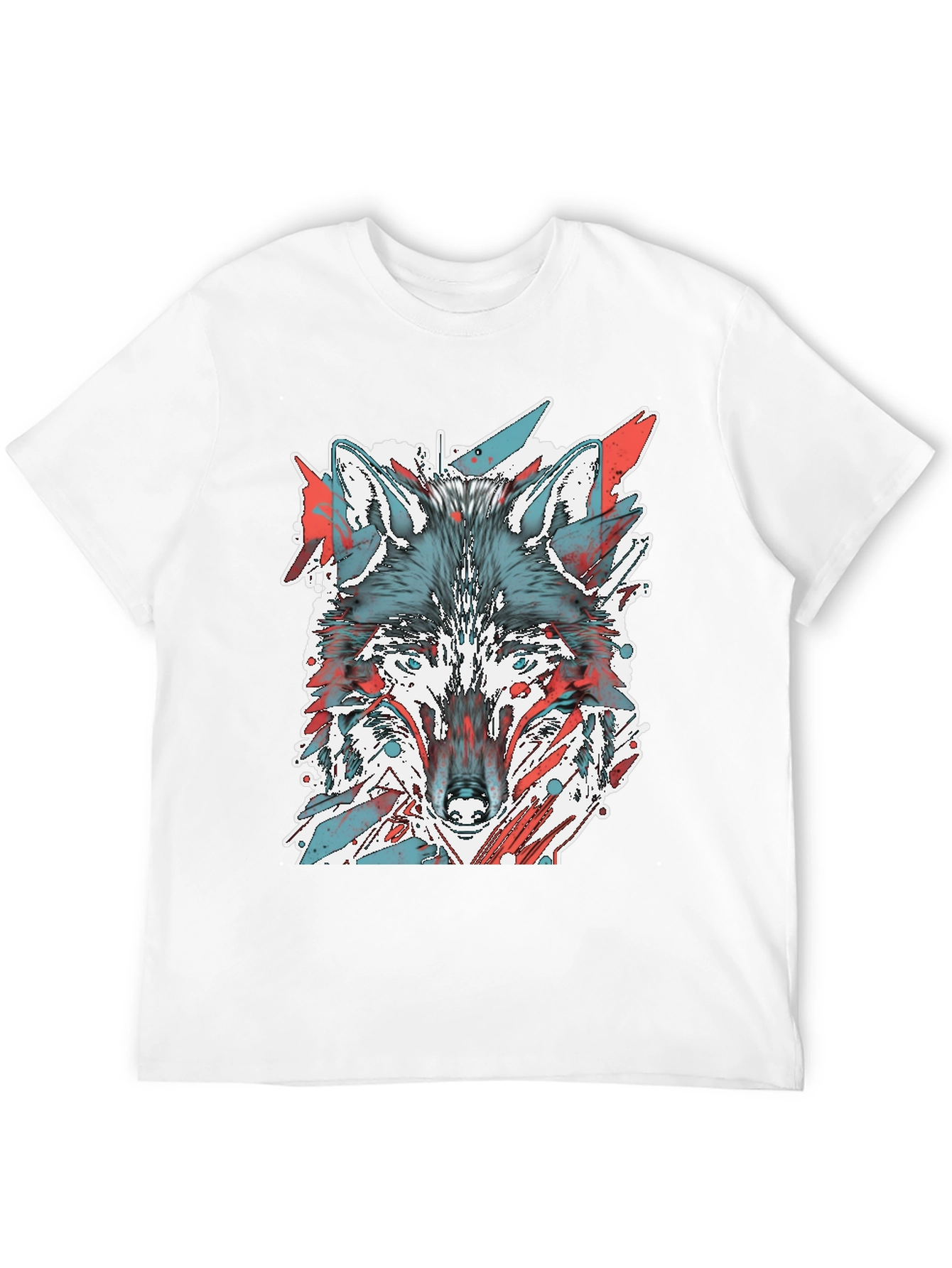 Wolf Graphic Tee - Cool Animal Print Shirt