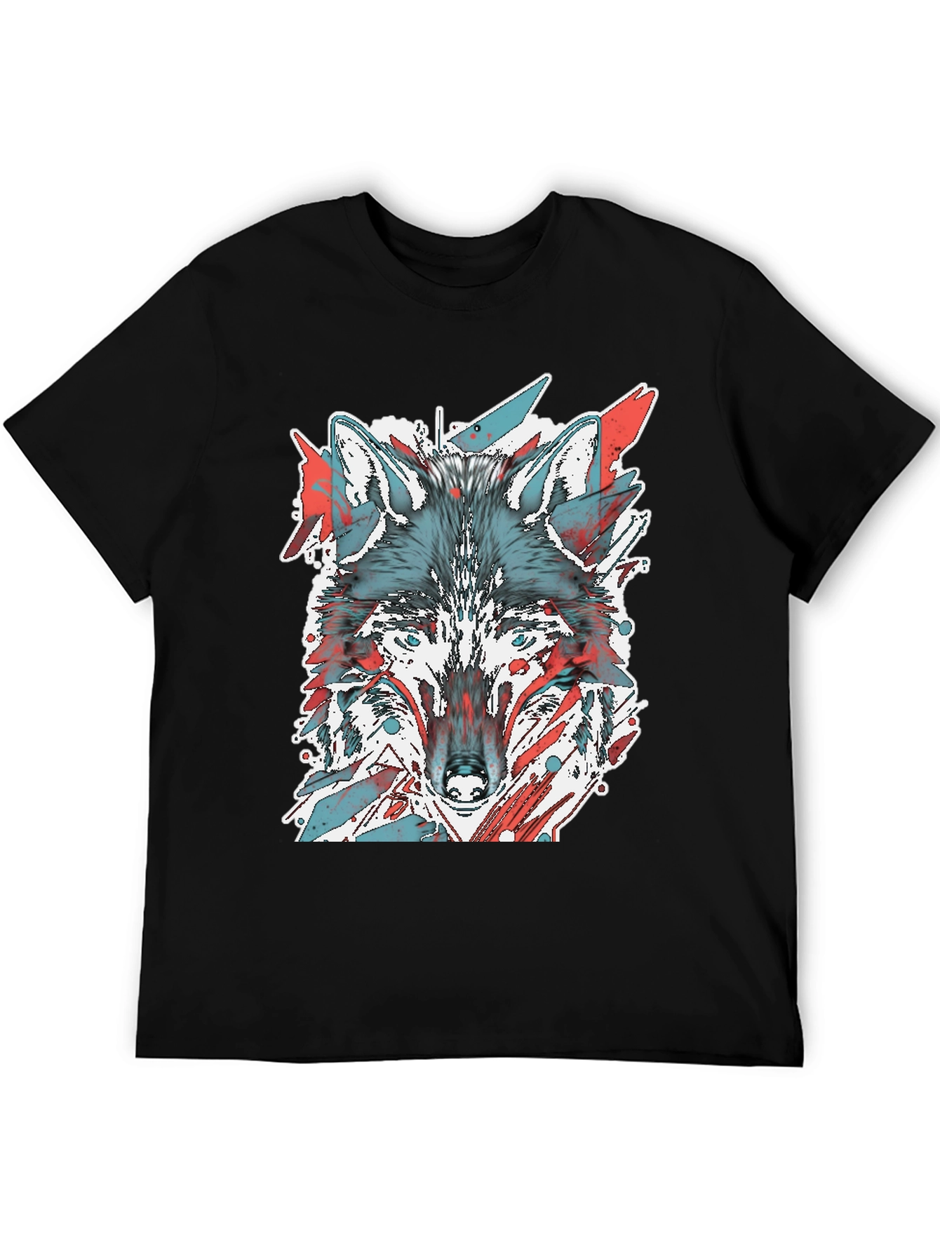 Wolf Graphic Tee - Cool Animal Print Shirt