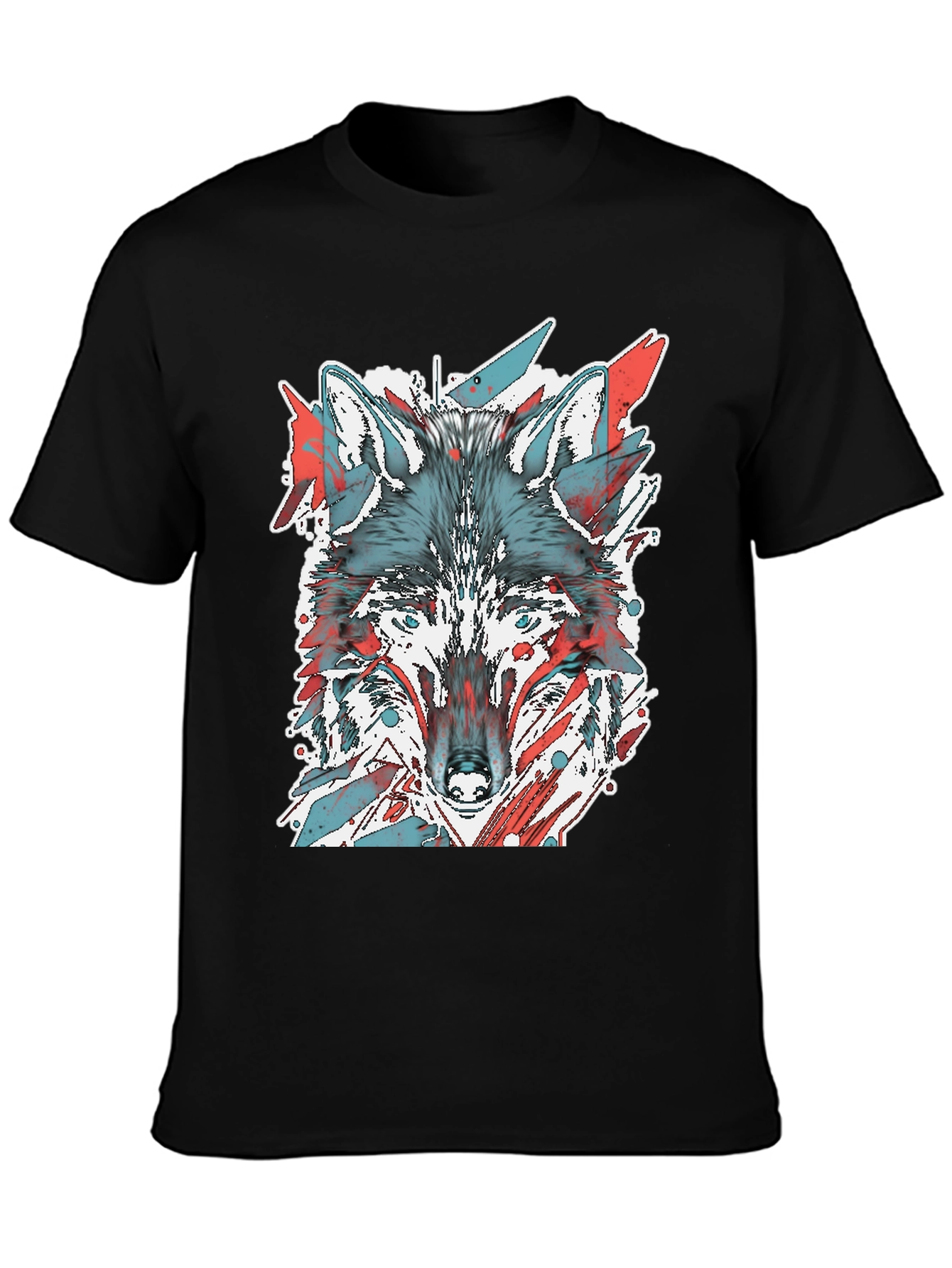 Wolf Graphic Tee - Cool Animal Print Shirt