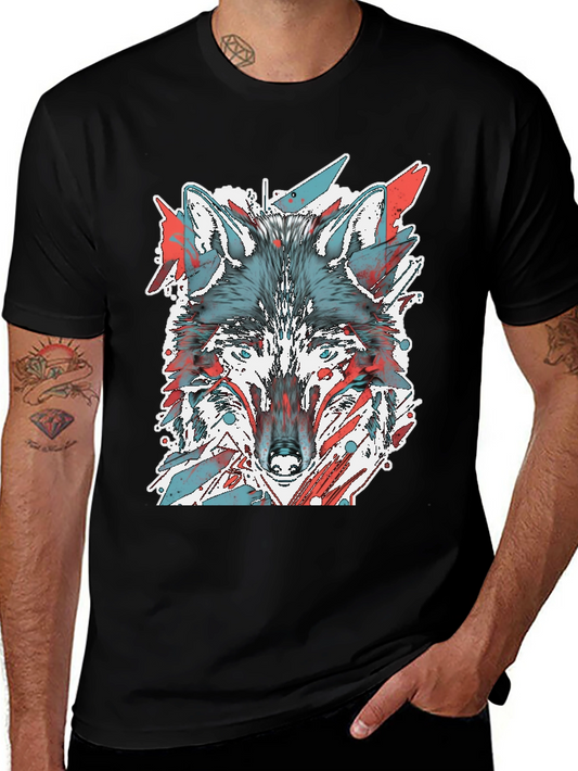 Wolf Graphic Tee - Cool Animal Print Shirt