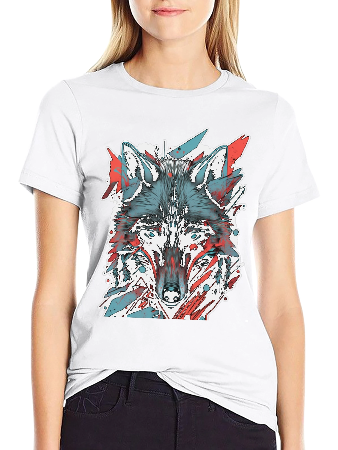 Wolf Graphic Tee - Cool Animal Print Shirt