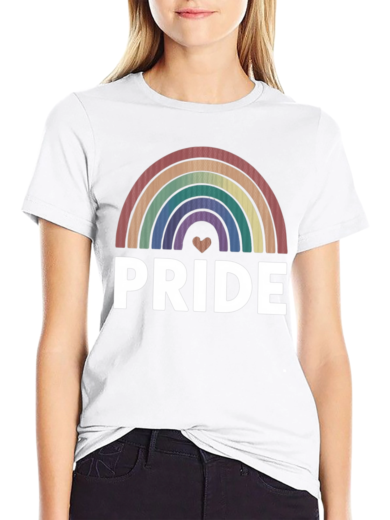 Pride Rainbow Heart T-Shirt - LGBTQ+ Pride Apparel
