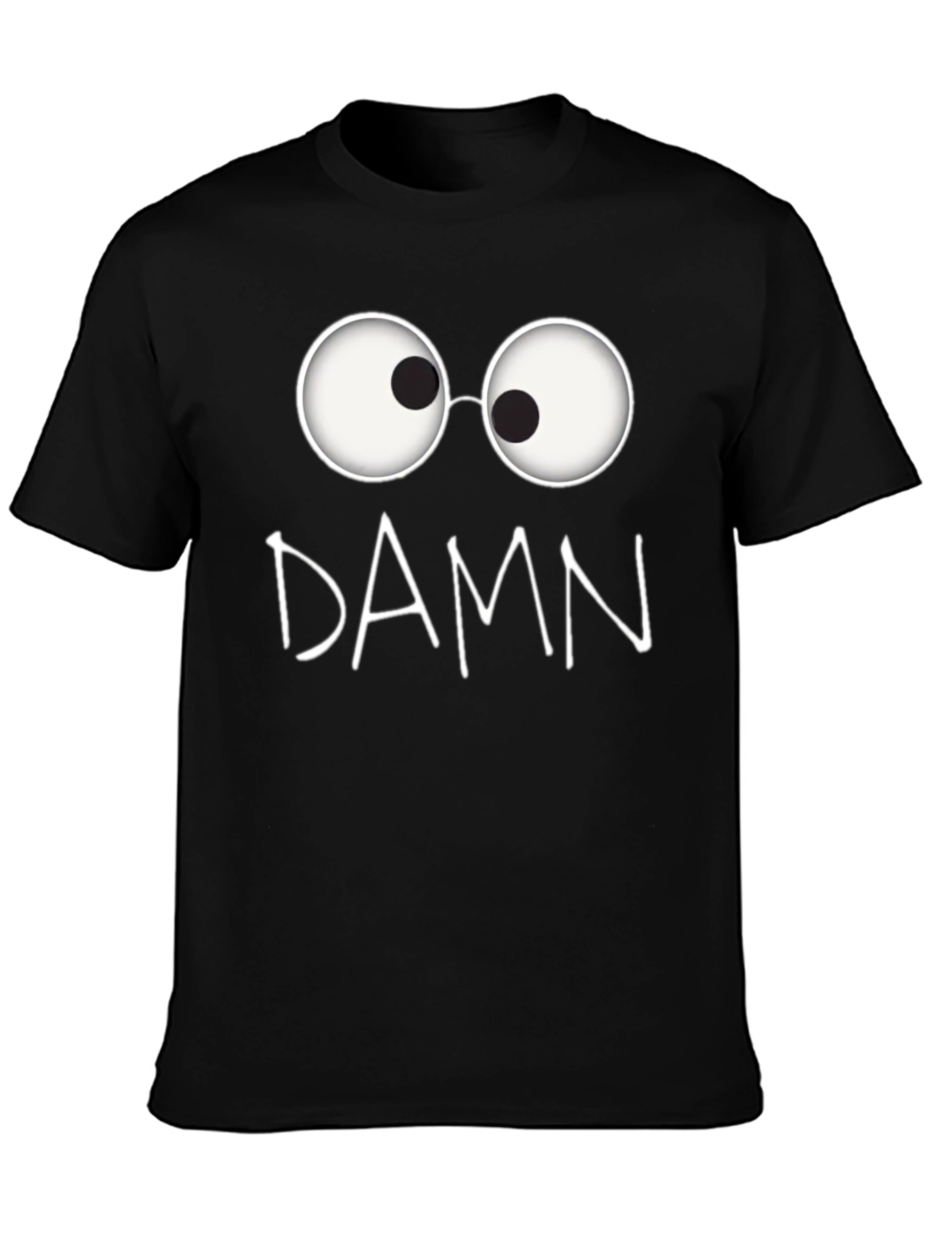Damn Funny Graphic Tee - Black Cotton T-Shirt