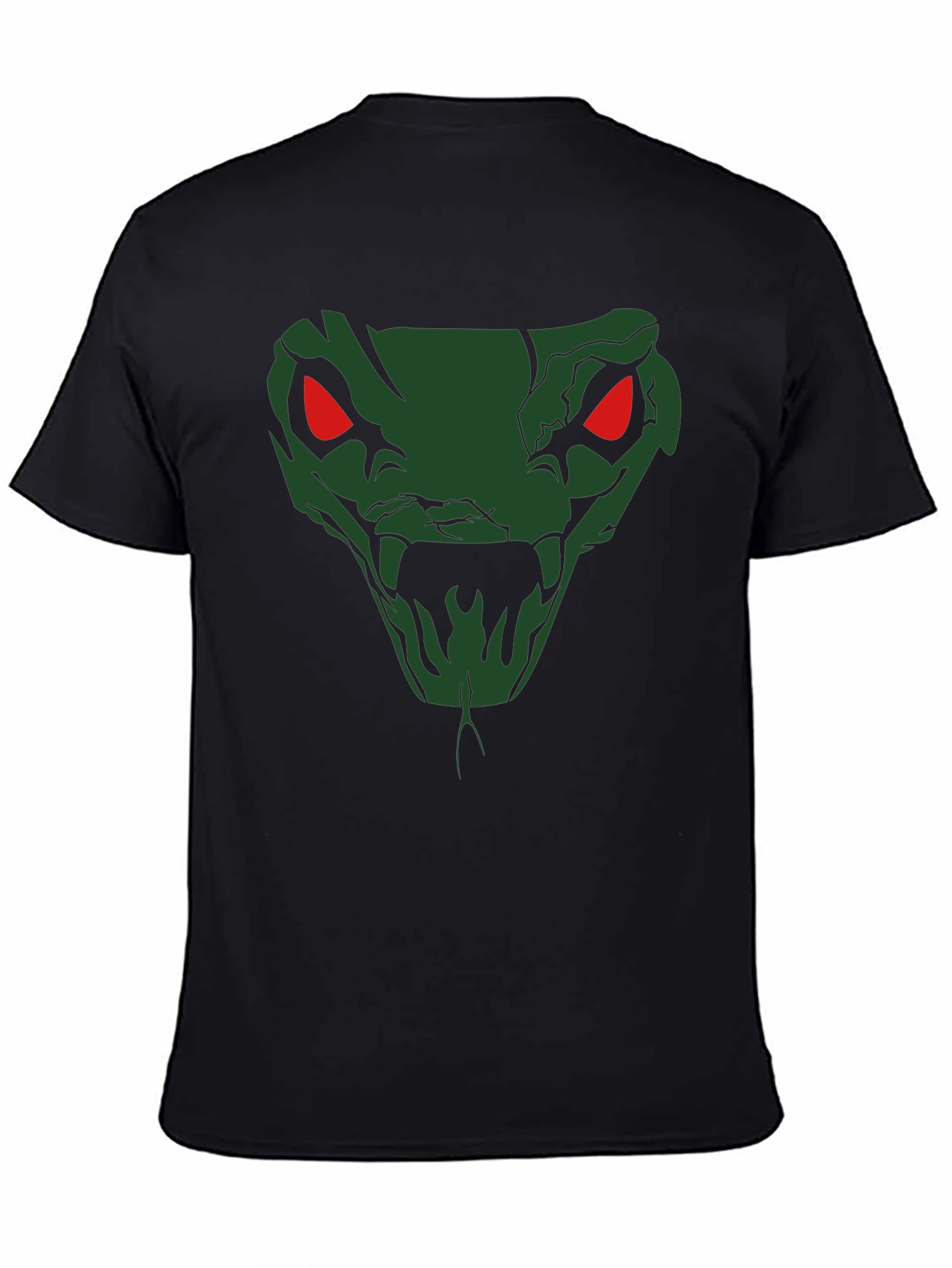 Venomous Snake Graphic T-Shirt - Mens Black Tee