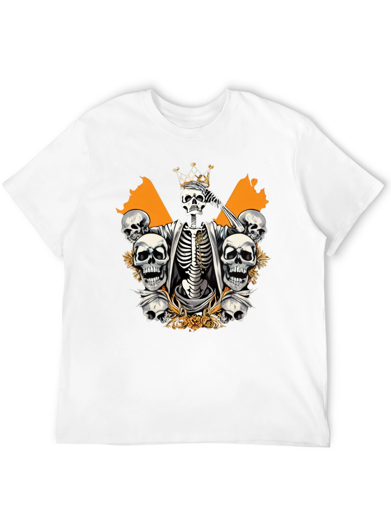 Skull King Graphic Tee - Black Cotton T-Shirt