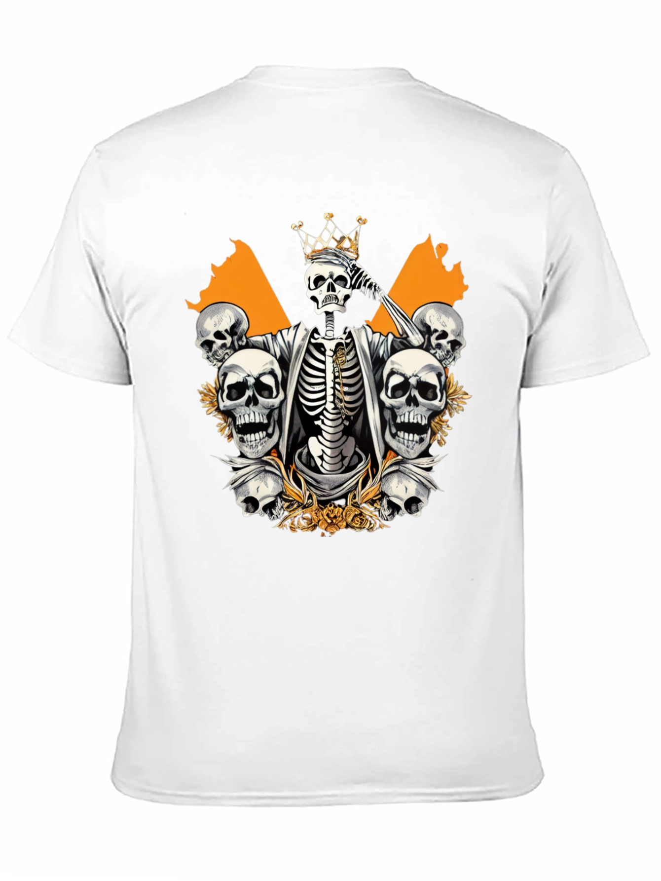 Skull King Graphic Tee - Black Cotton T-Shirt