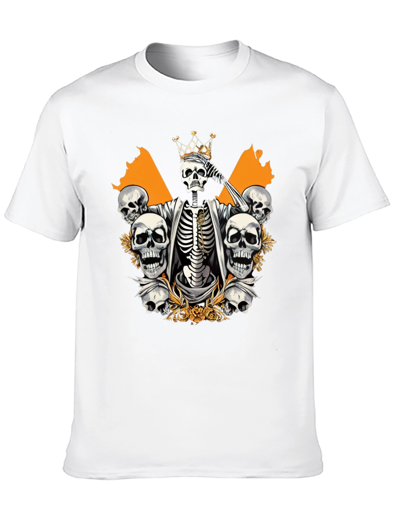 Skull King Graphic Tee - Black Cotton T-Shirt