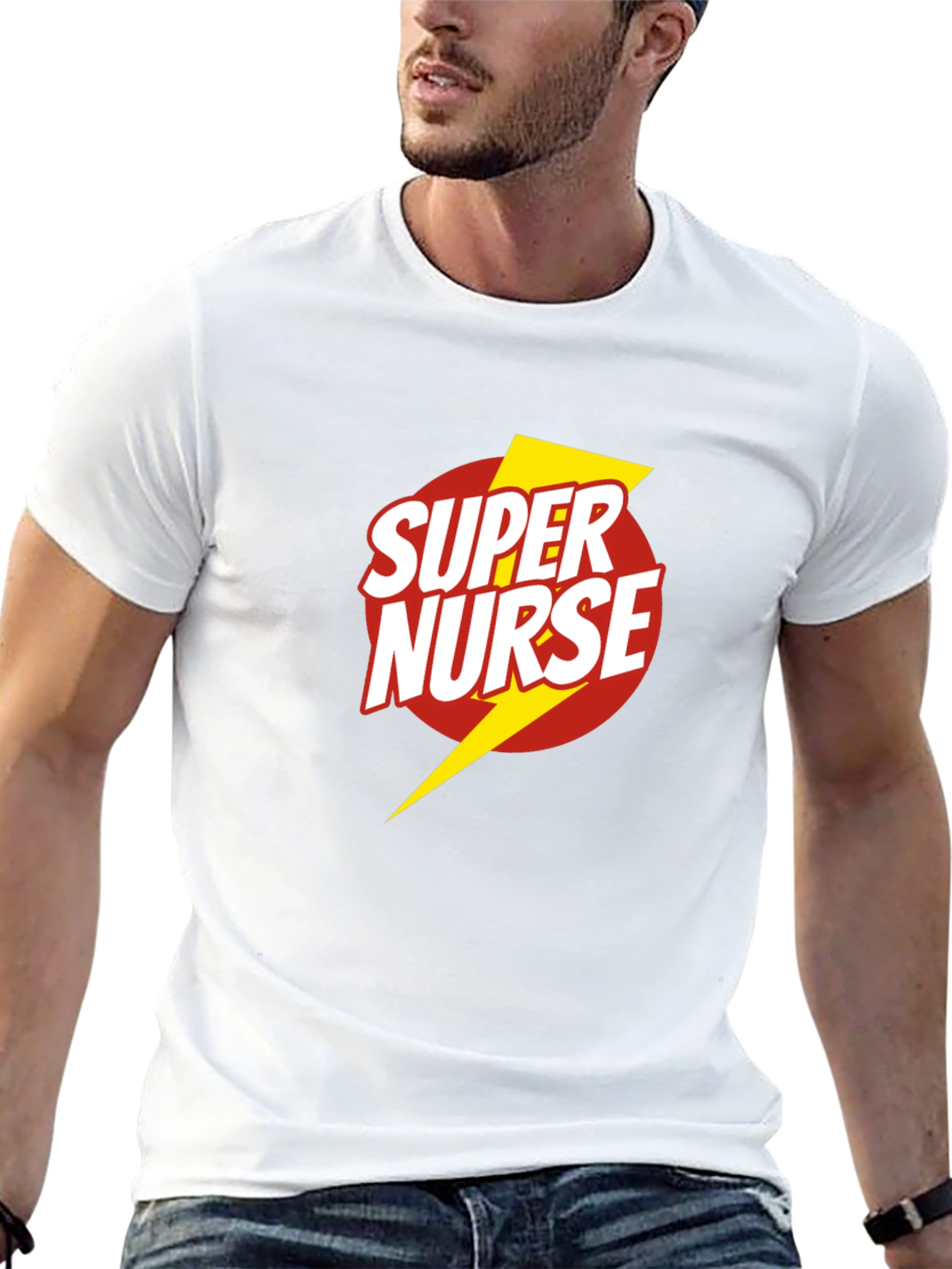 Super Nurse Graphic T-Shirt - Black