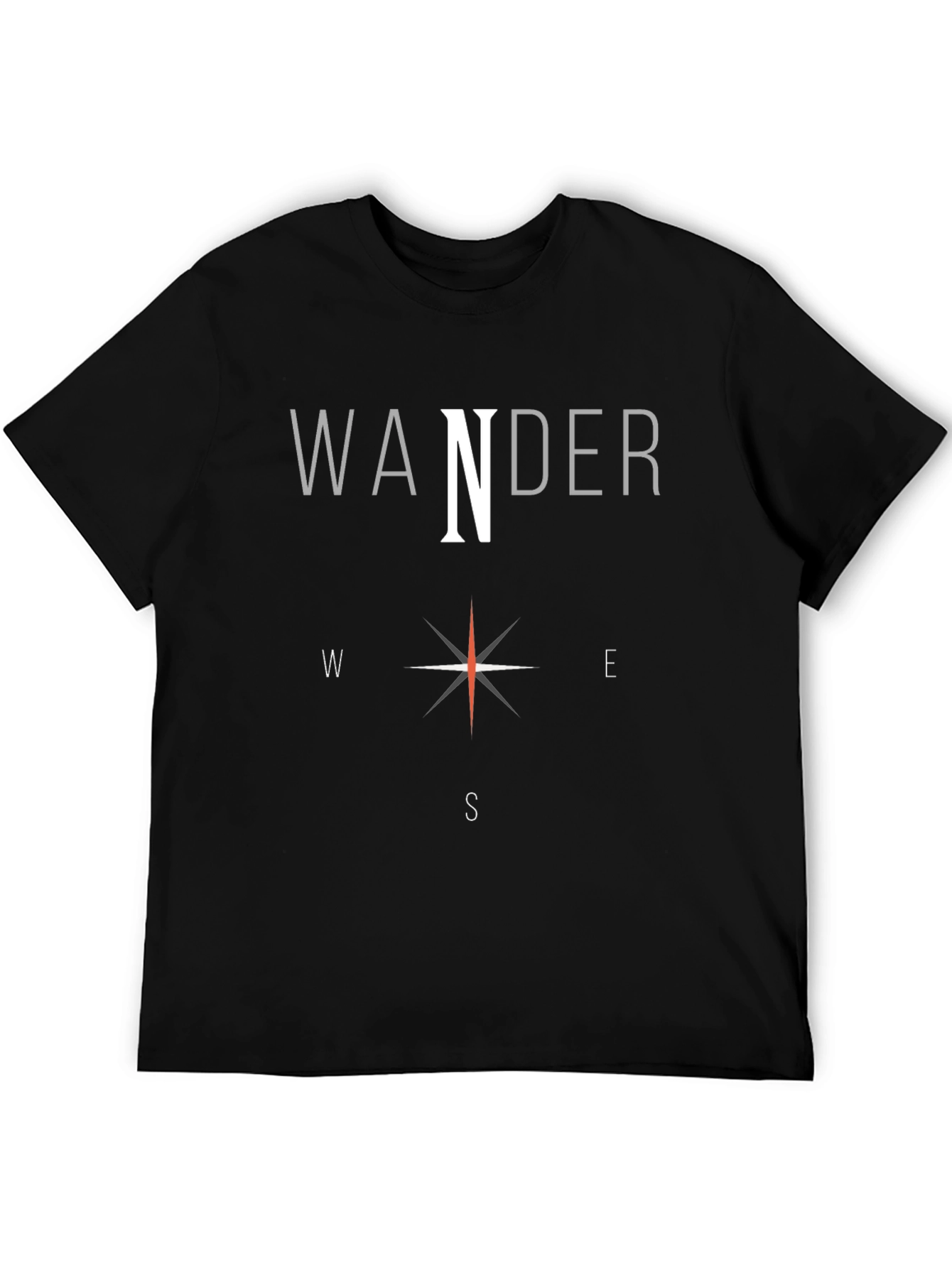 Wander Compass Graphic T-Shirt - Travel Adventure Tee