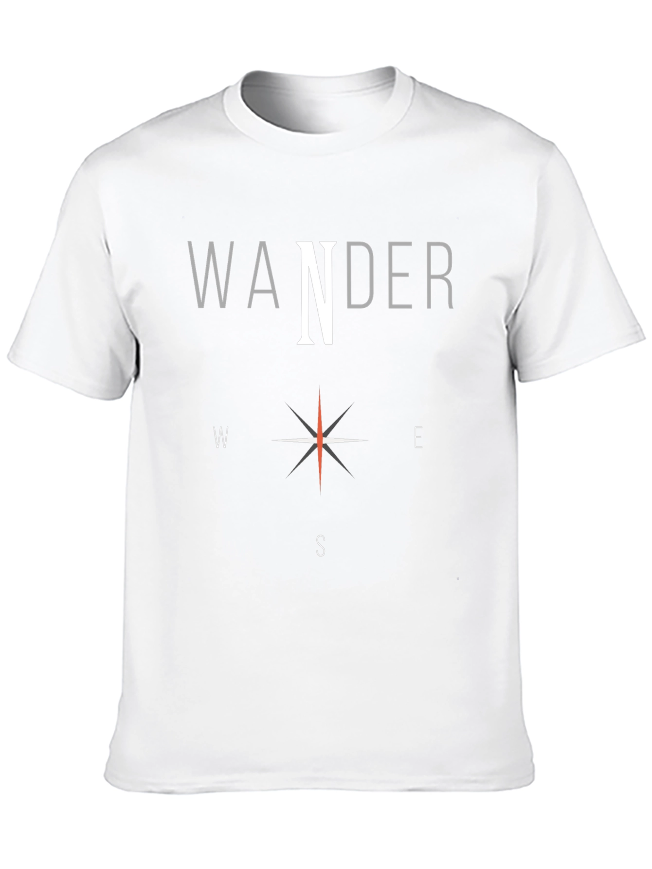 Wander Compass Graphic T-Shirt - Travel Adventure Tee