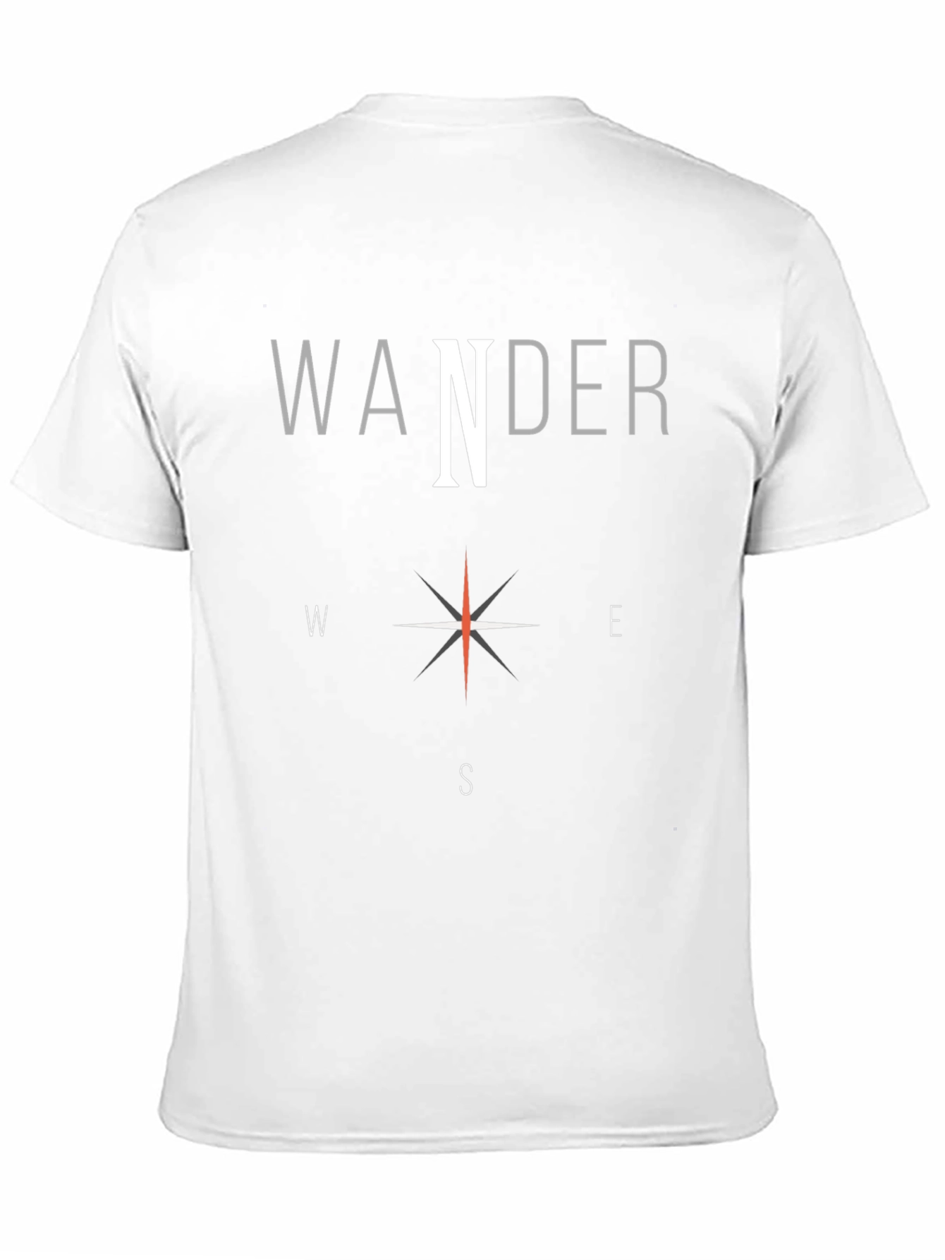 Wander Compass Graphic T-Shirt - Travel Adventure Tee