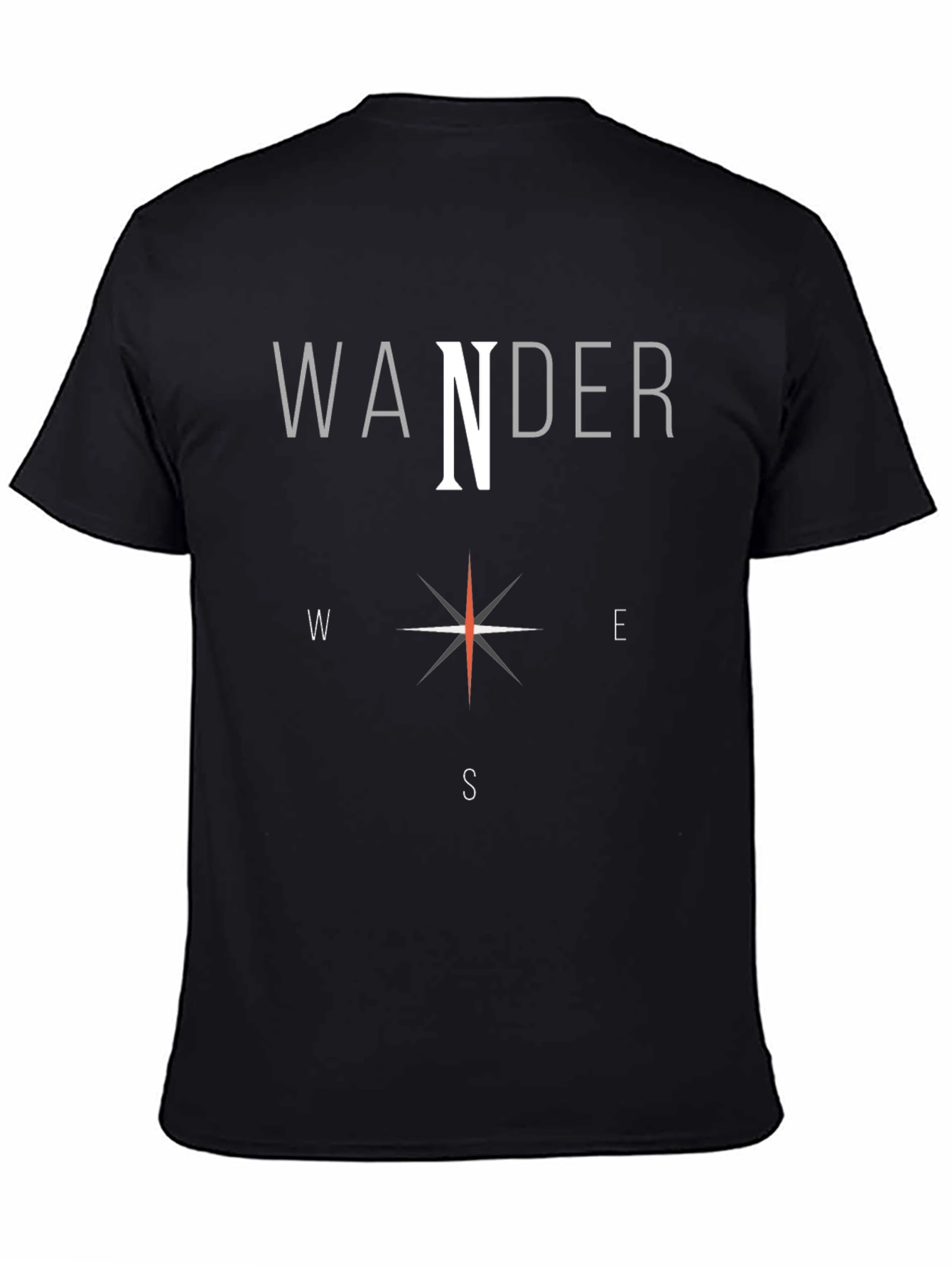 Wander Compass Graphic T-Shirt - Travel Adventure Tee
