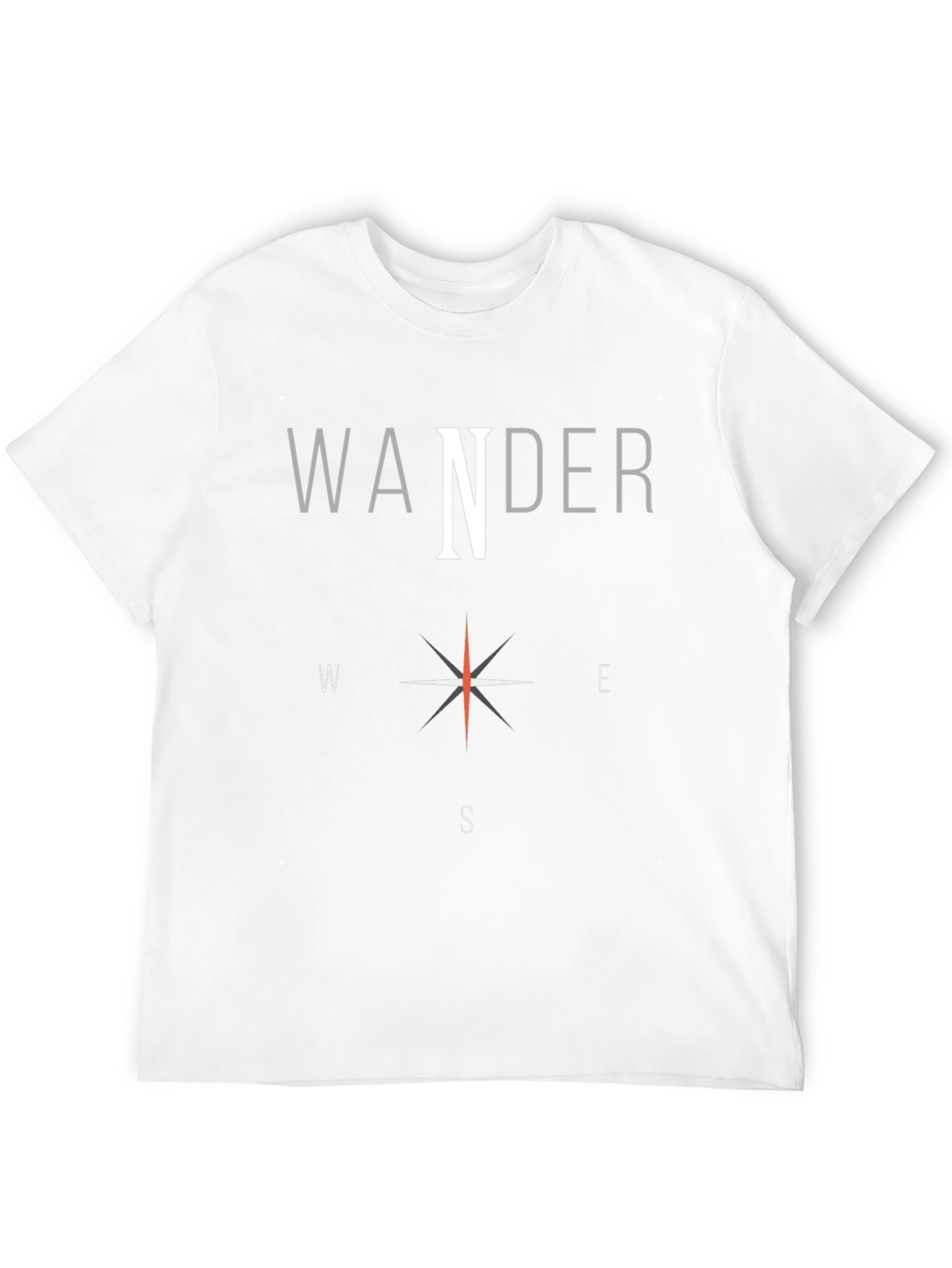 Wander Compass Graphic T-Shirt - Travel Adventure Tee