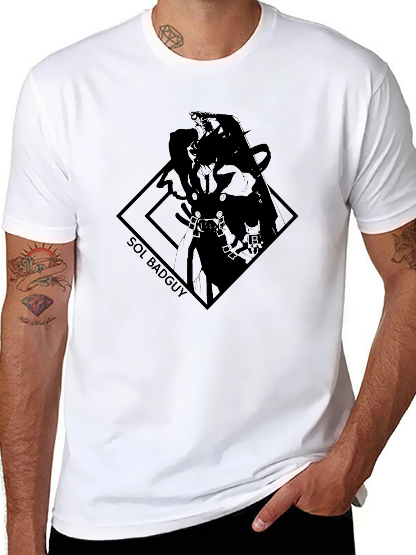 Sol Badguy Black Tee - Anime Inspired Graphic T-Shirt